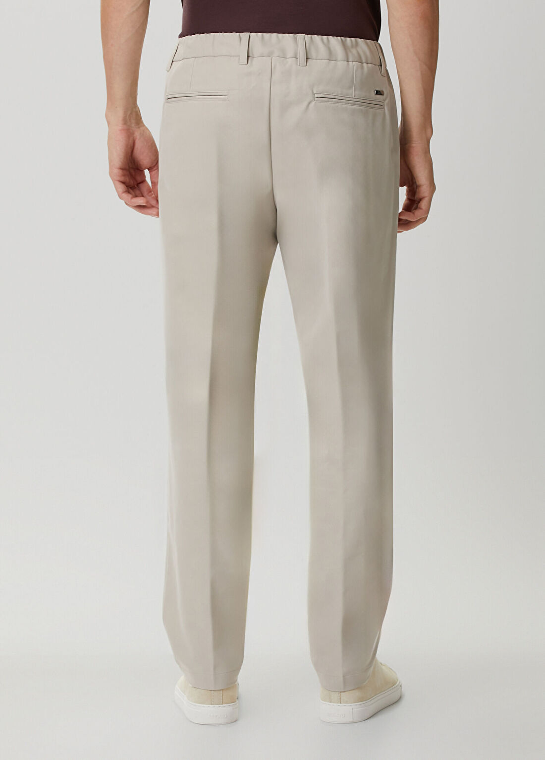 Herno Bej Beli Kordonlu Pantolon görsel 3