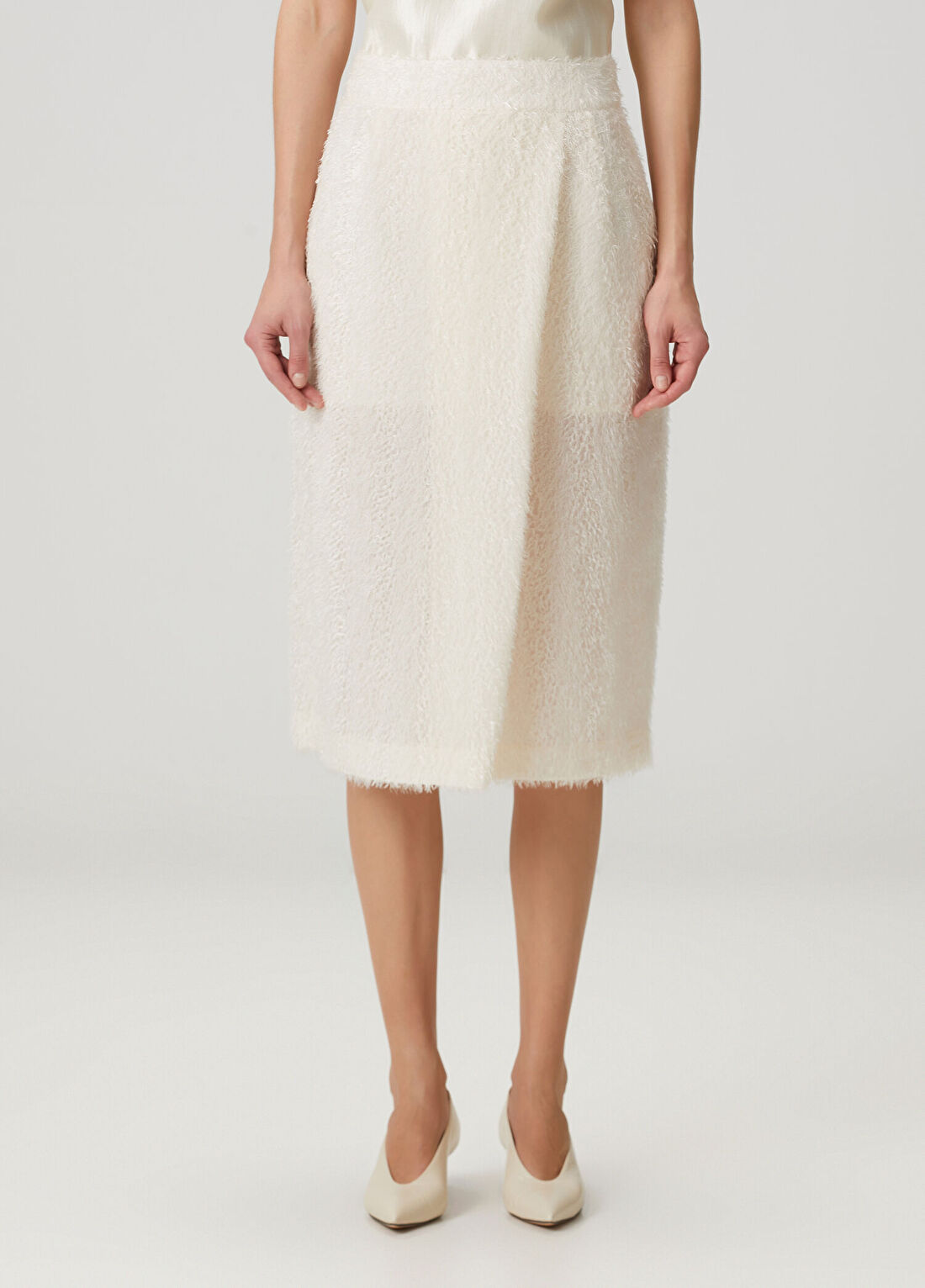 The Garment Lela Krem Midi Etek görsel 2