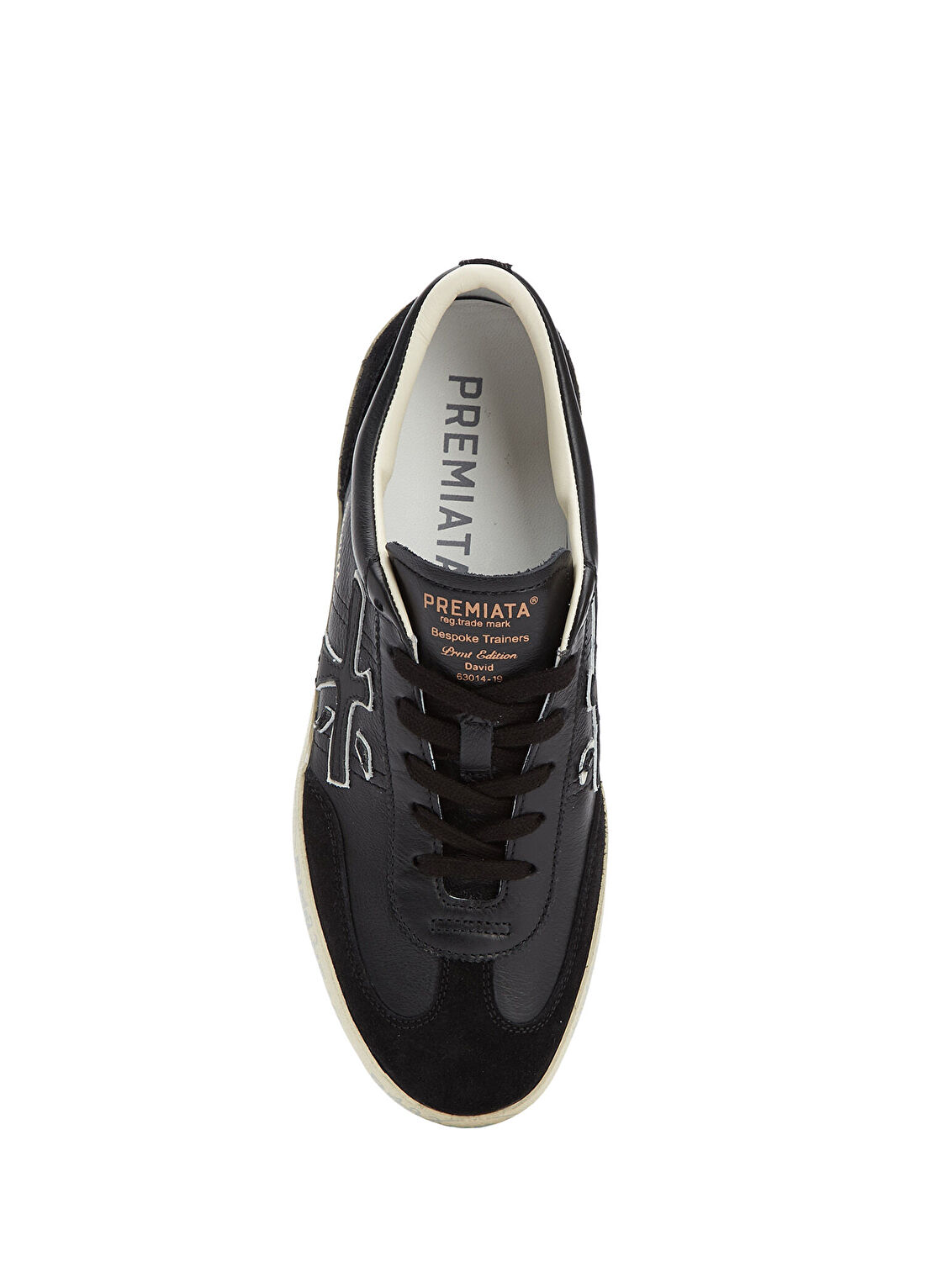 Premiata David Siyah Kadın Deri Sneaker görsel 4