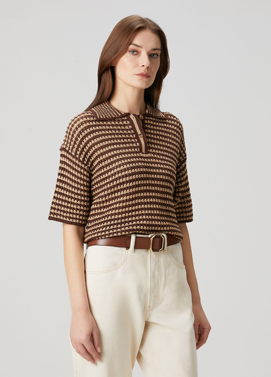 Polo Ralph Lauren Kahverengi Polo Triko görsel 3