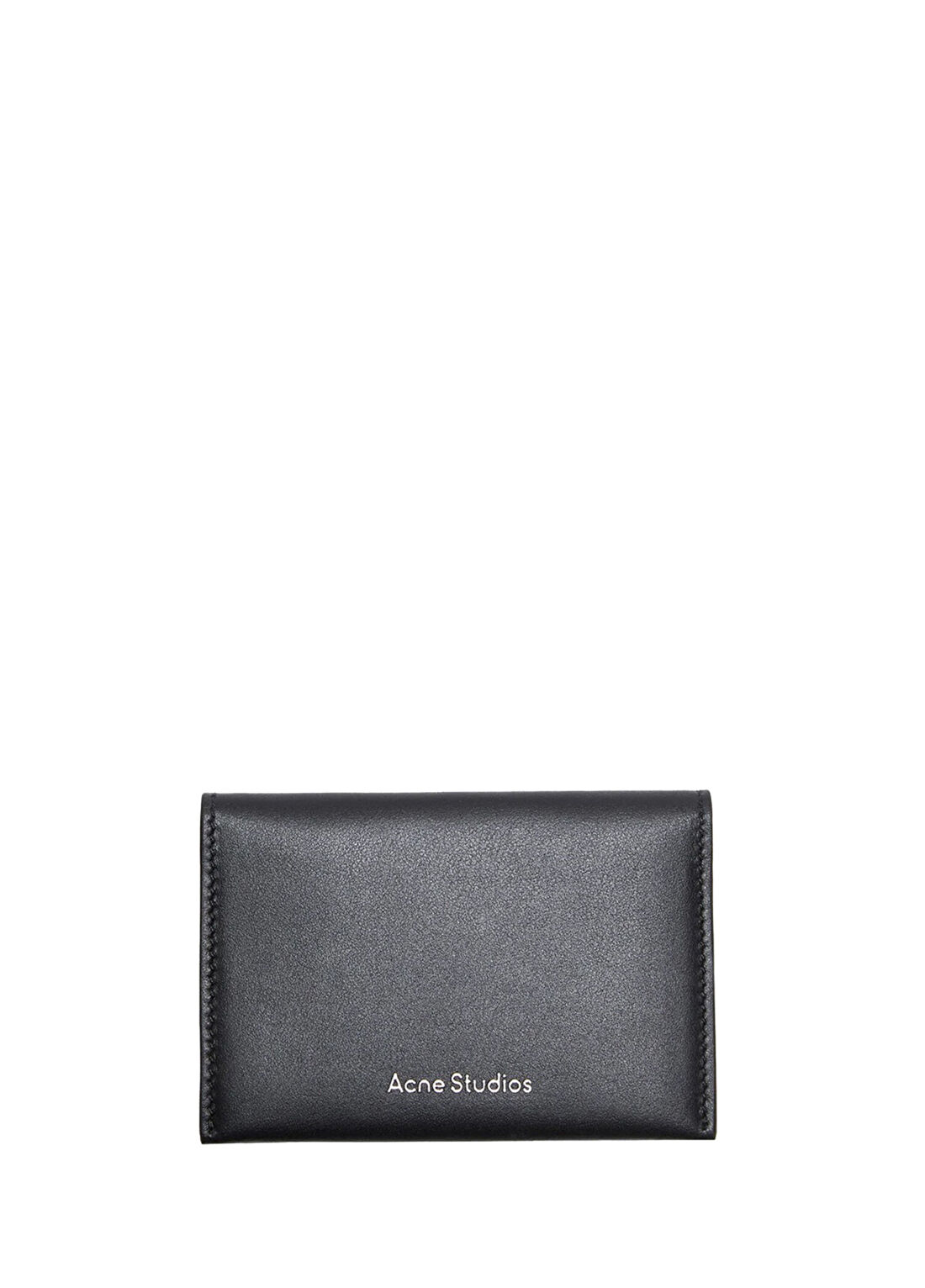 Acne Studios Siyah Logolu Erkek Deri Kartlık
