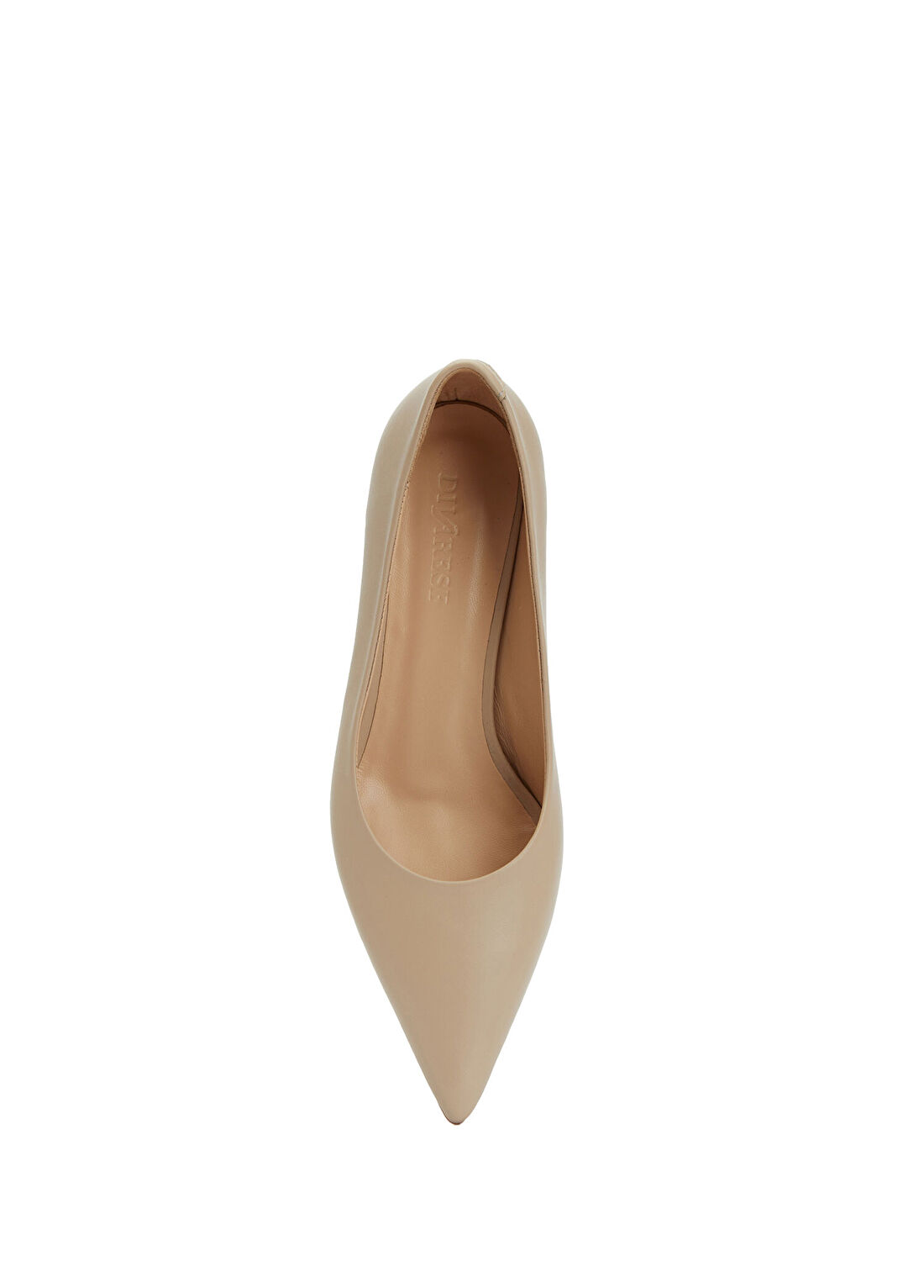 Divarese Bej Deri Stiletto görsel 4