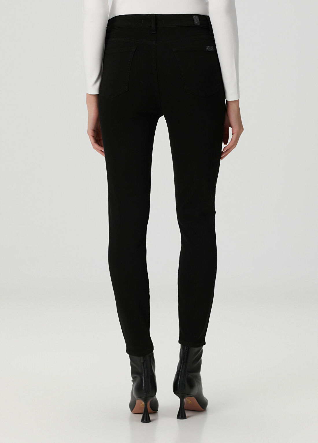 7 For All Mankind Siyah Jean Pantolon görsel 4