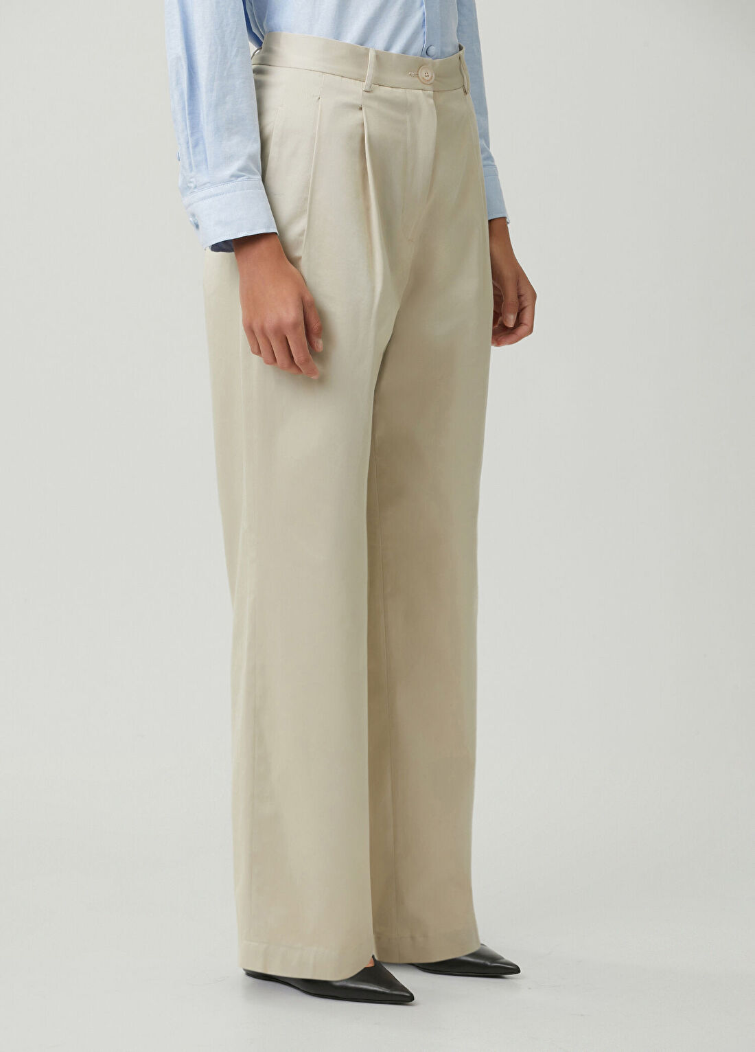 The Frankie Shop Bej Chino Pantolon görsel 3