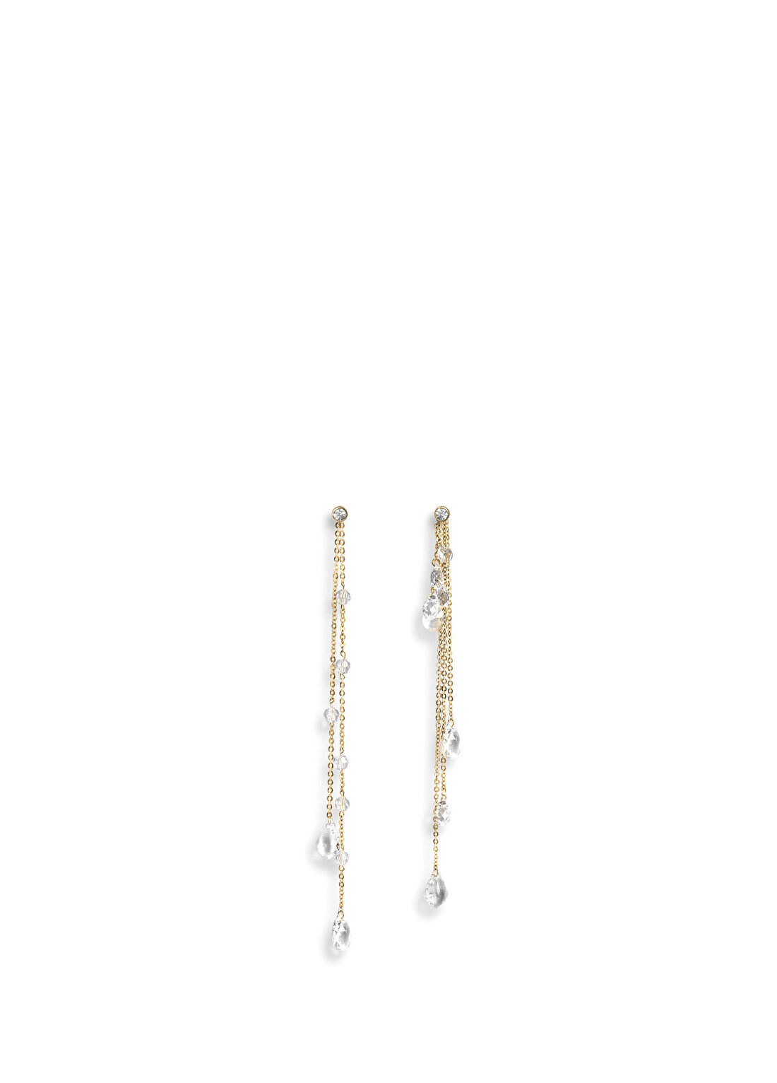 O SH "Nakes Crystals" 925 Ayar Gümüş Kadın Küpe