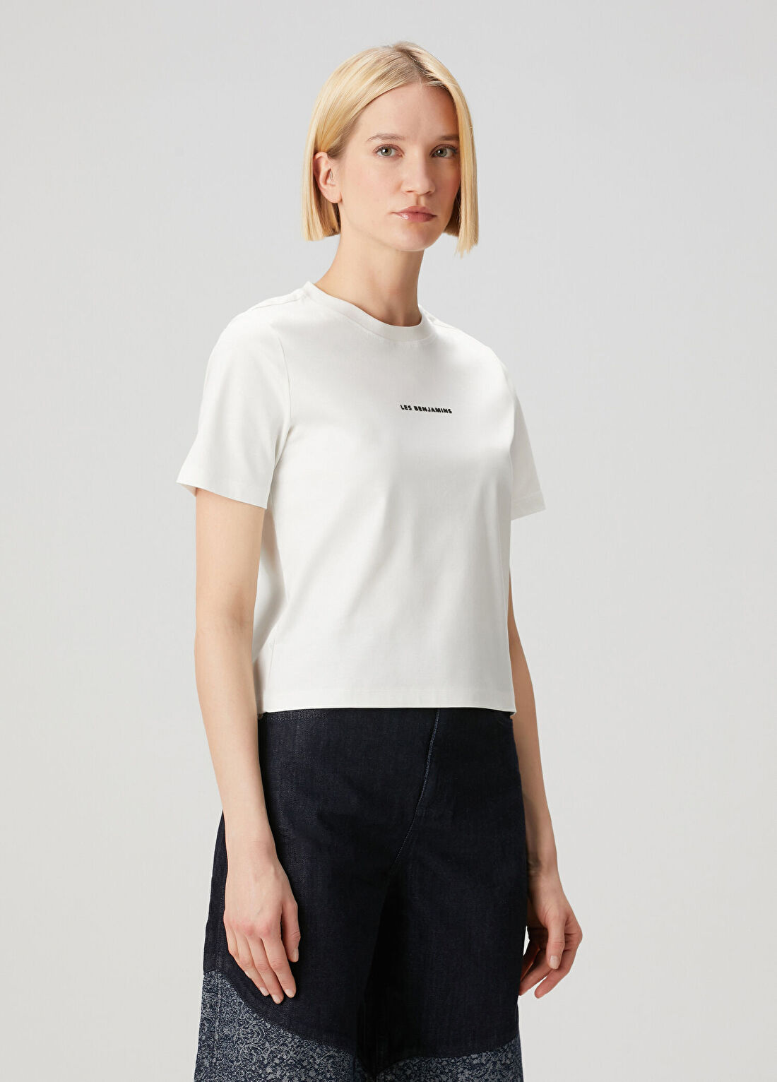 Les Benjamins Beyaz T-shirt görsel 3