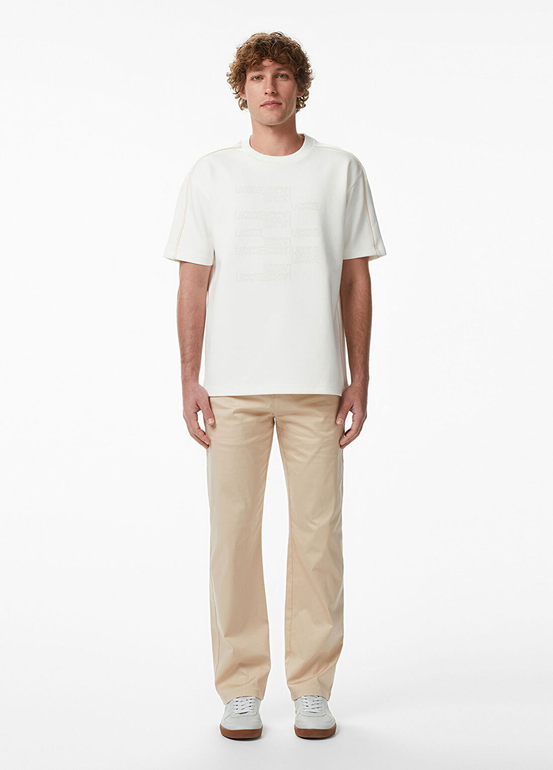 Lacoste Bej Regular Fit Erkek Chino Pantolon