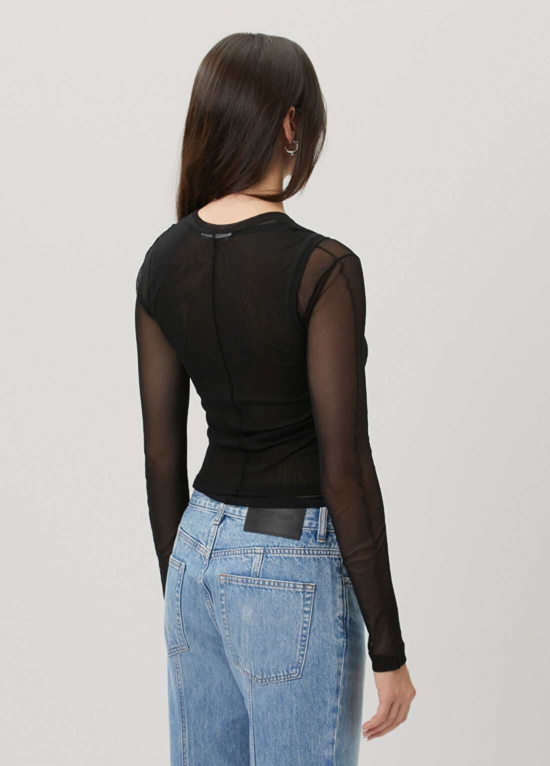 Helmut Lang Siyah Katmanlı Bluz görsel 4