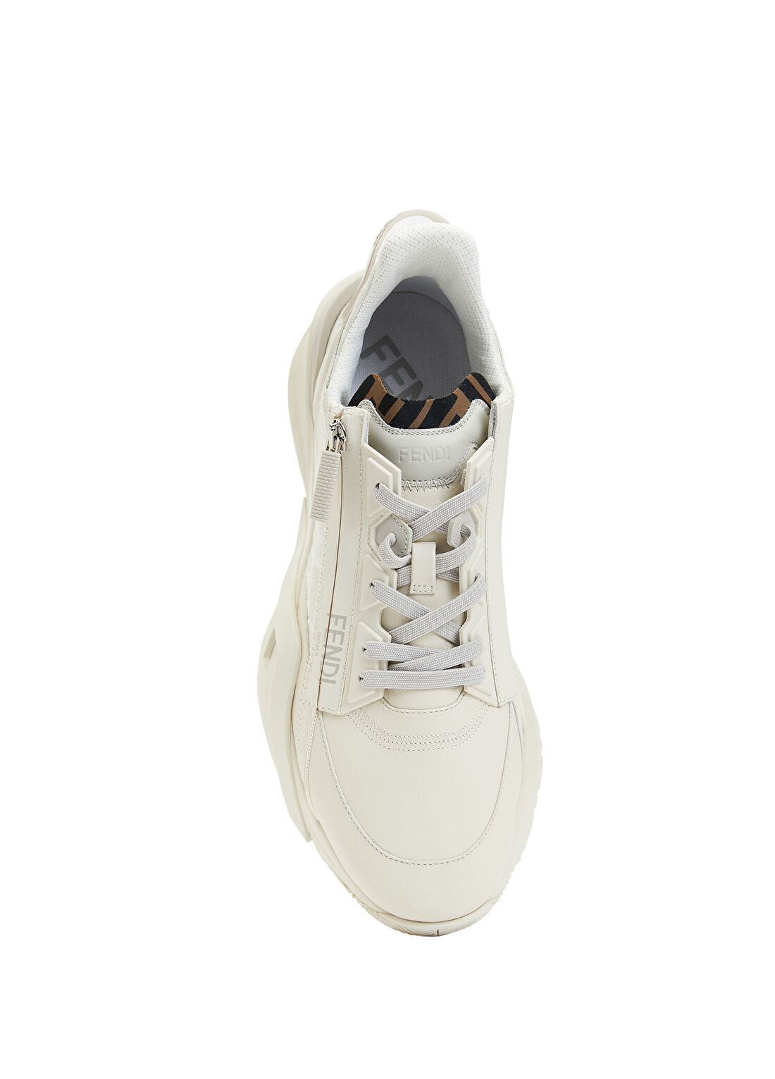 Fendi Flow Beyaz Erkek Deri Sneaker görsel 4
