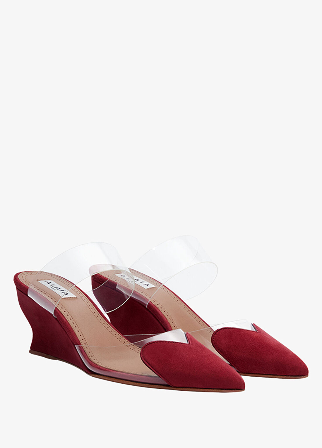 Alaïa Le Coeur Bordo Kadın Terlik