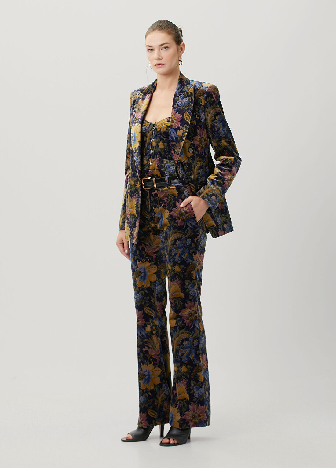 Etro Colorblocked Çiçek Desenli Pantolon