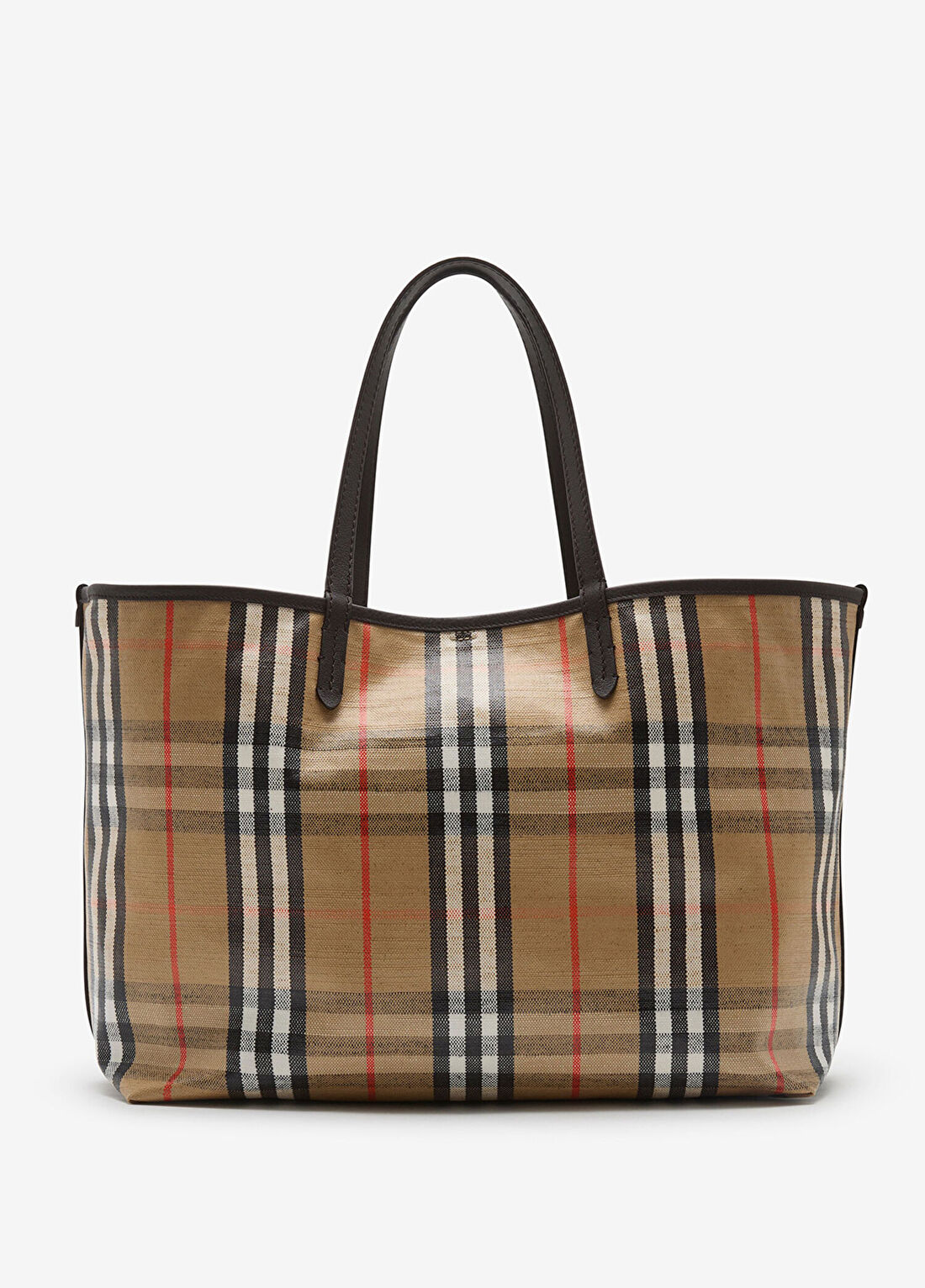 Burberry Highlands Bej Orta Boy Kadın Tote Çanta görsel 3