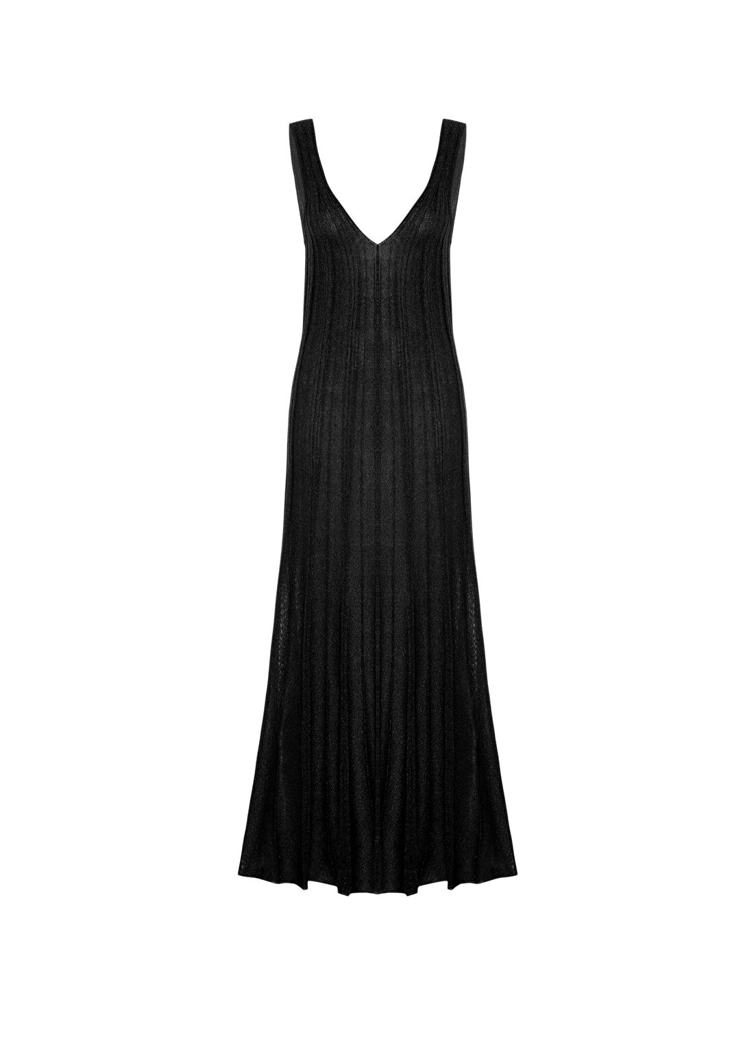 Rawe Teodora Knit Siyah Uzun Triko Kadın Elbise