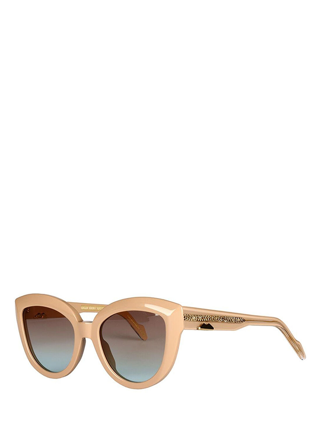 Original Vintage Sunglasses Naples City Nc 04 Ivory Bej Asetat Kadın Güneş Gözlüğü