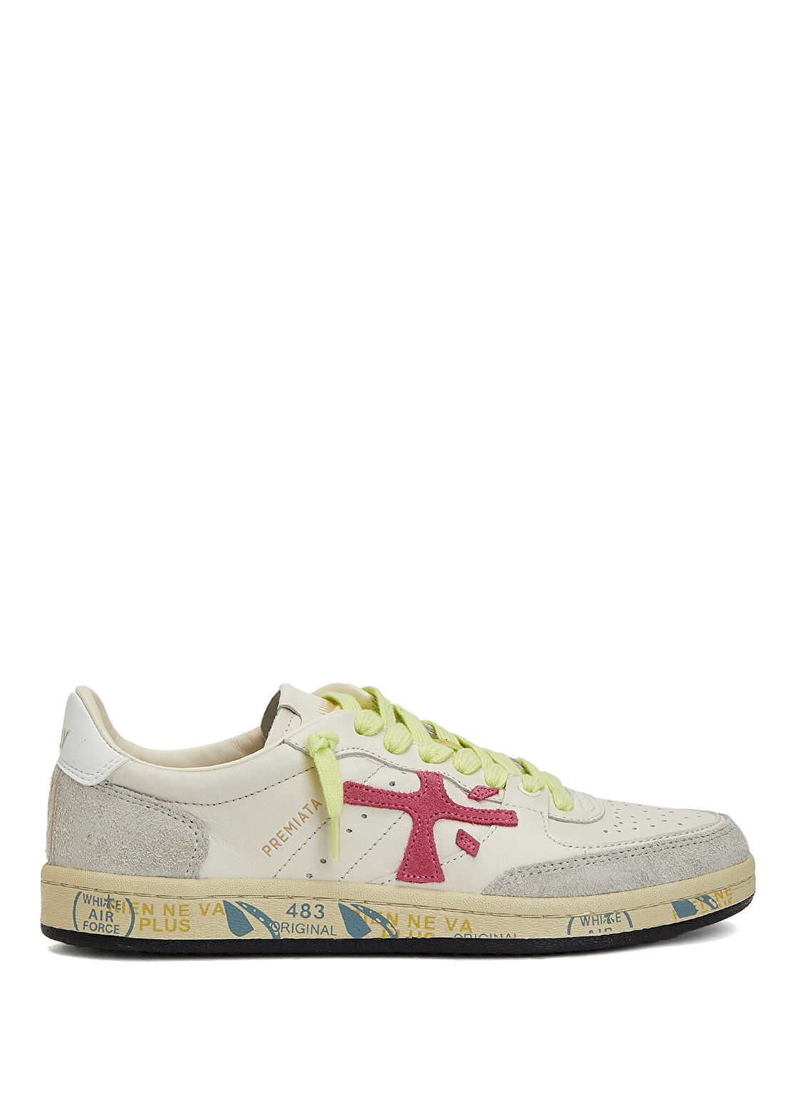 Premiata Bskt Clay Beyaz Ekru Kadın Deri Sneaker