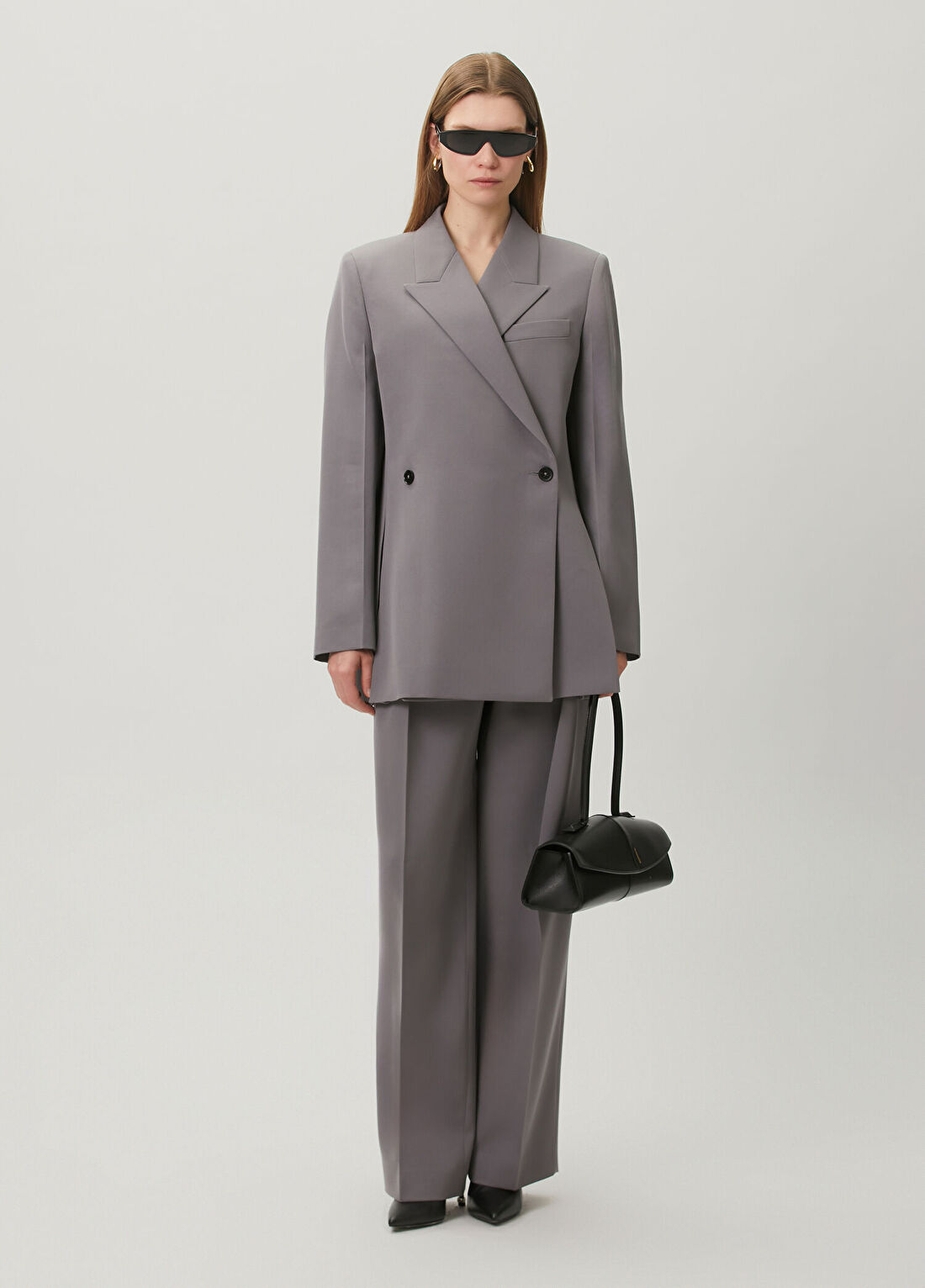 Jil Sander Gri Yün Pantolon