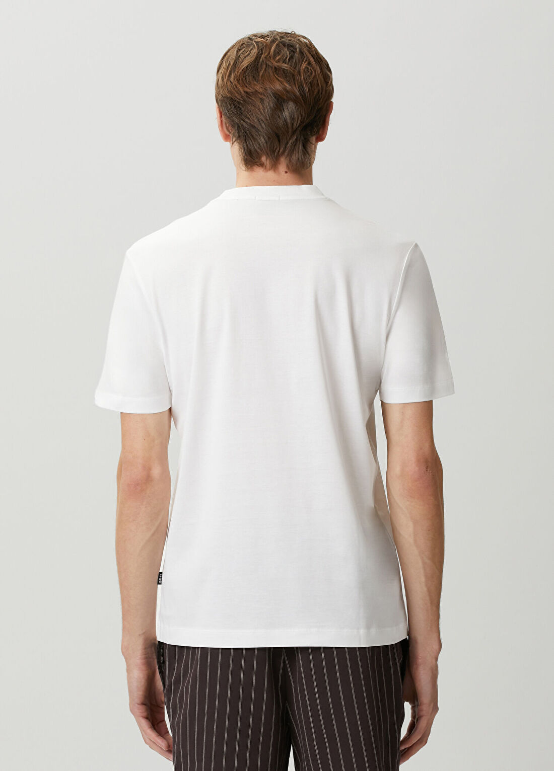Boss Naturel Logo Nakışlı T-shirt görsel 4