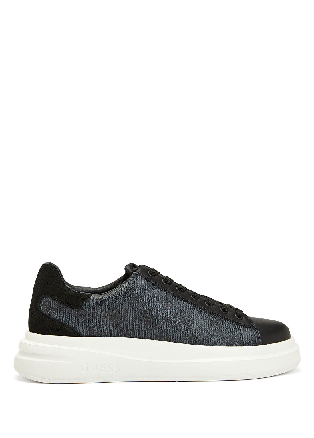 Guess Elba Siyah Logo Desenli Erkek Sneaker