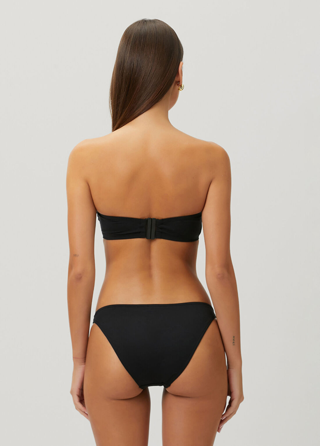 Eres Show Siyah Straplez Bikini Üstü görsel 4