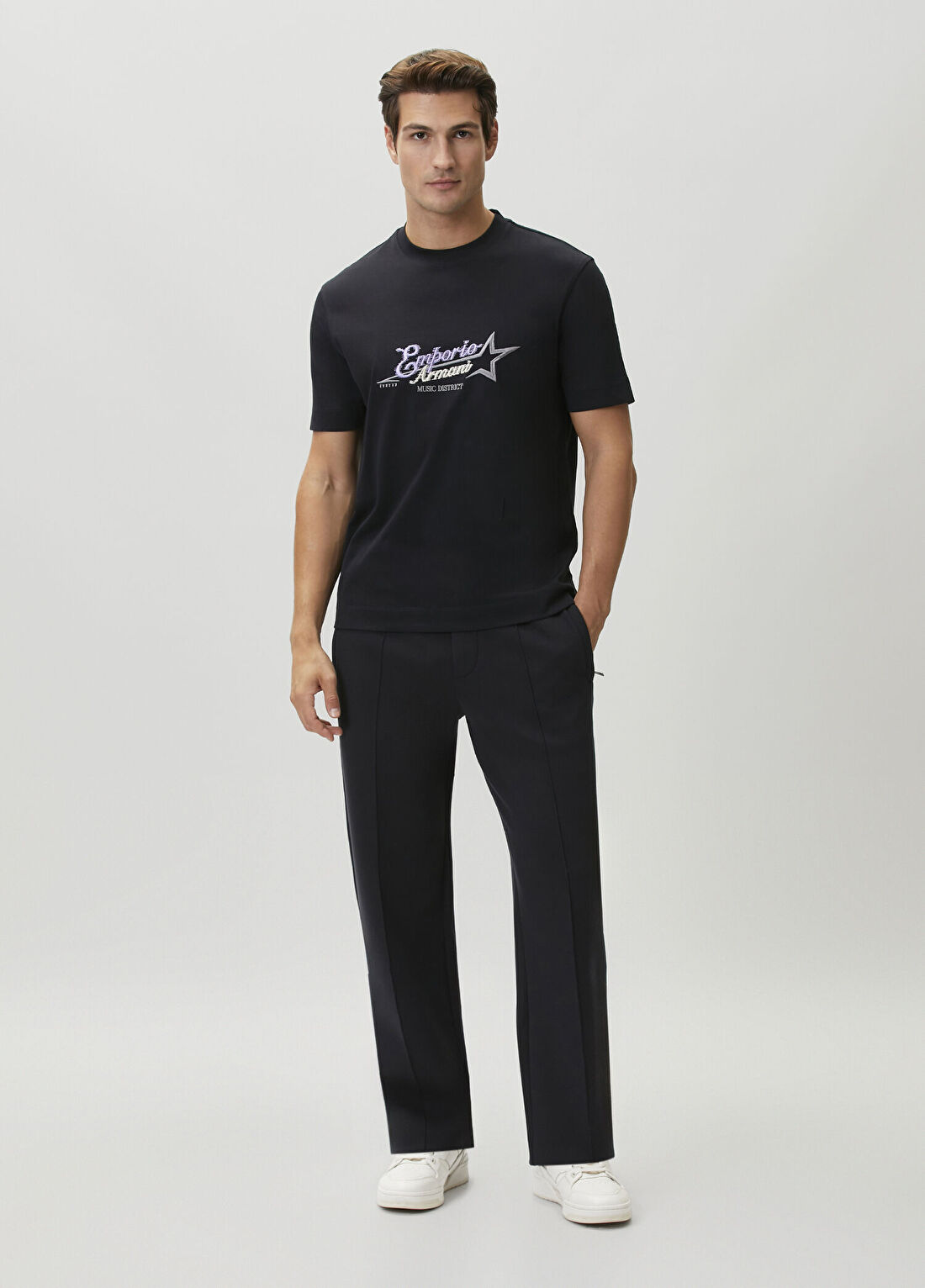 Emporio Armani Regular Fit Lacivert Eşofman Altı
