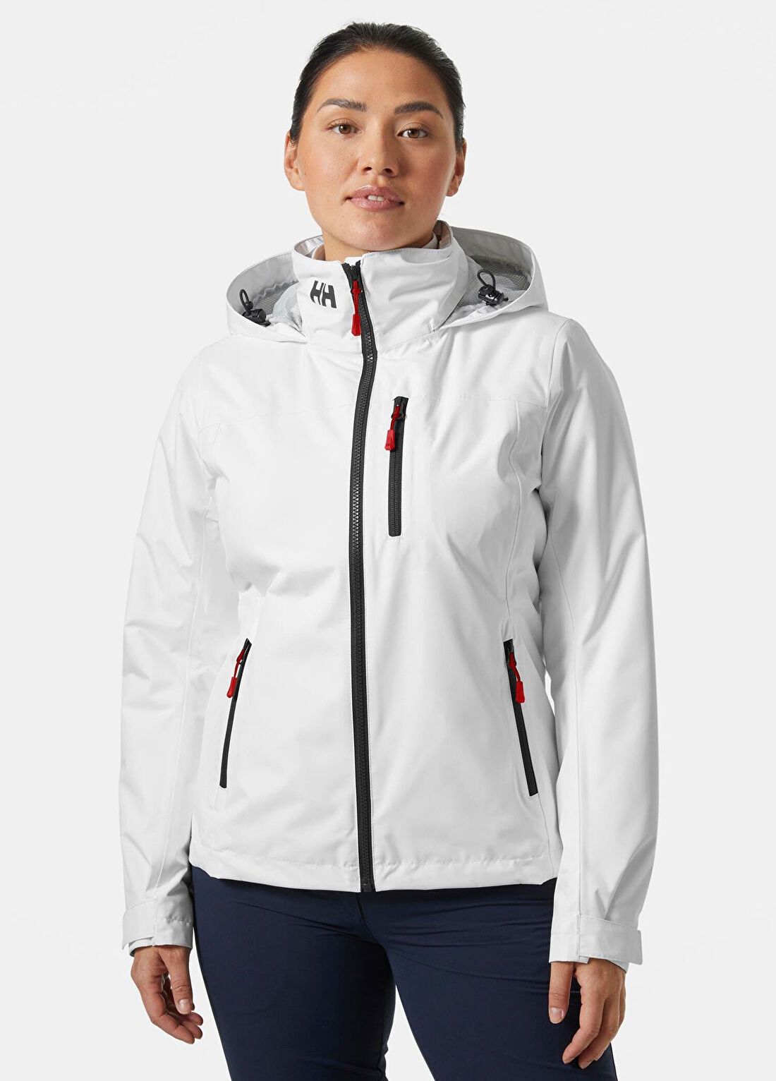 Helly Hansen W Crew Hooded Midl 2.0 Beyaz Polarlı Kadın Mont görsel 2