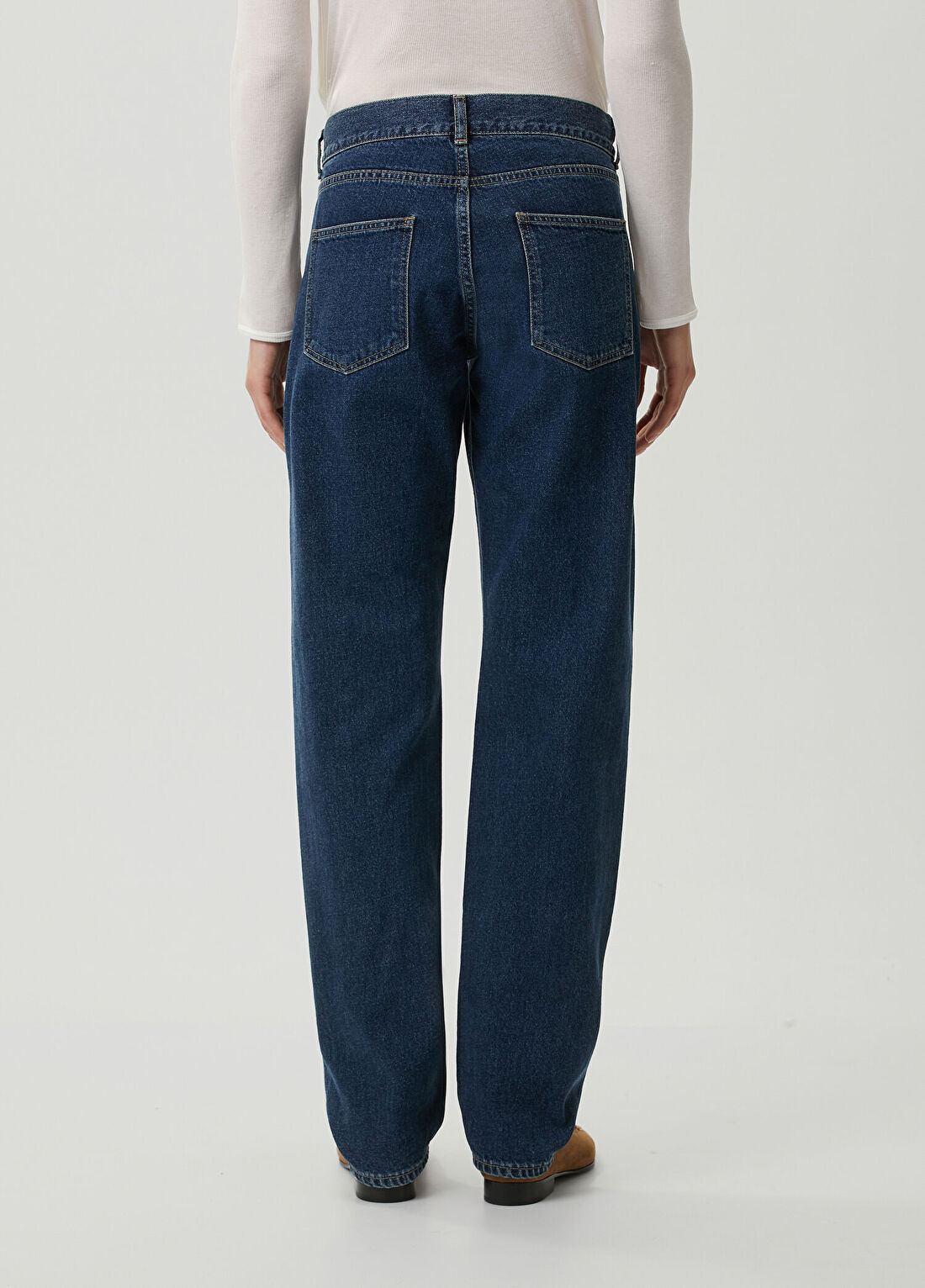 The Row Bodhi Lacivert Jean Pantolon görsel 4