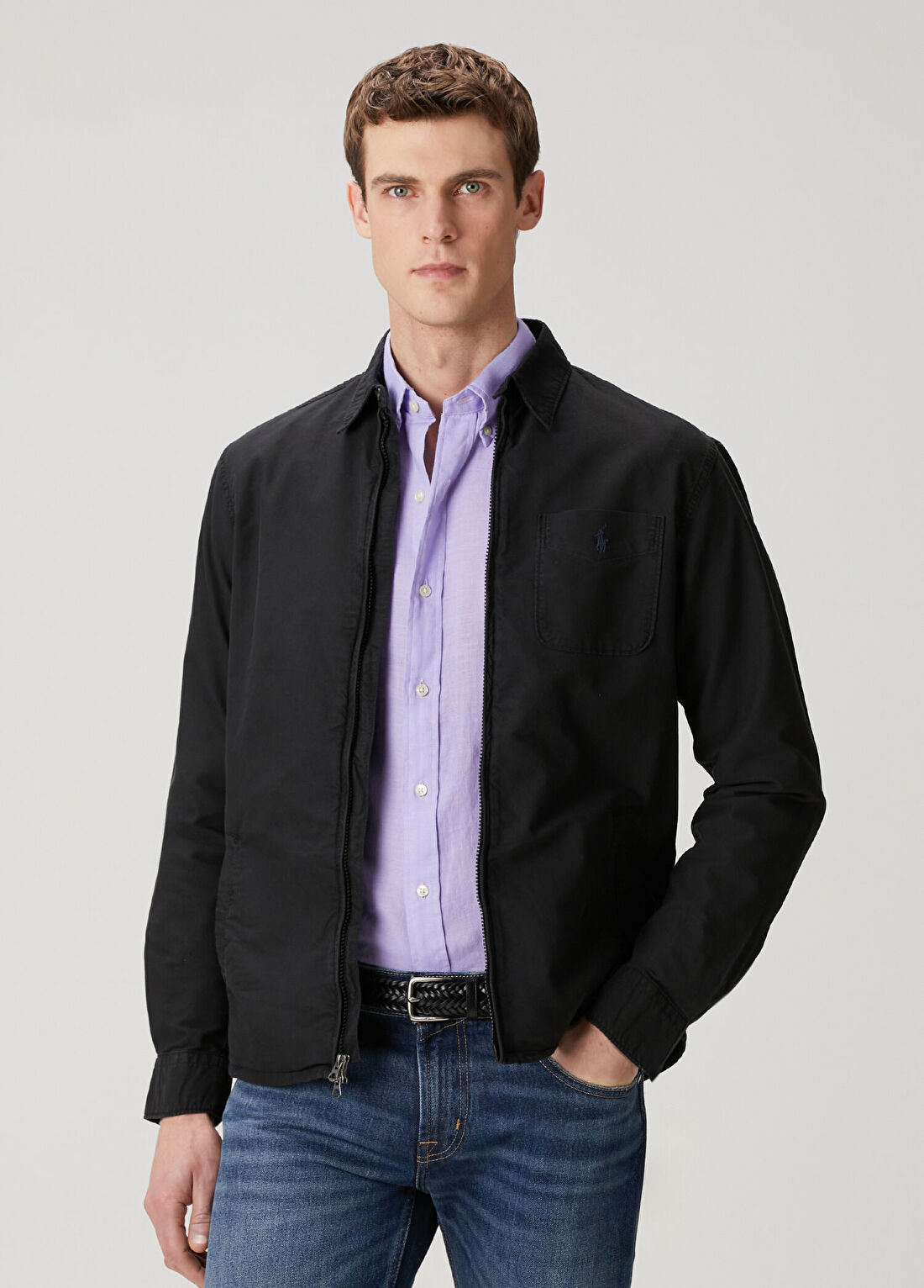 Polo Ralph Lauren Siyah Oxford Dış Gömlek