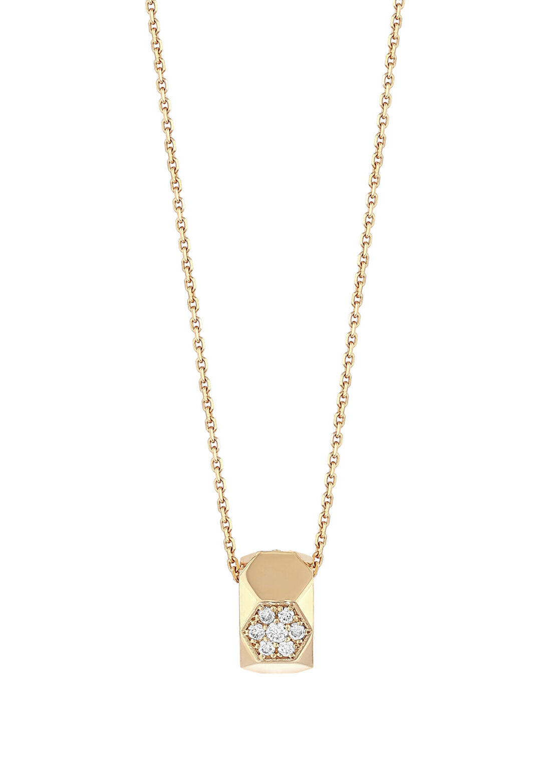 Bee Goddess Honeycomb Small Pırlanta Kadın Altın Kolye