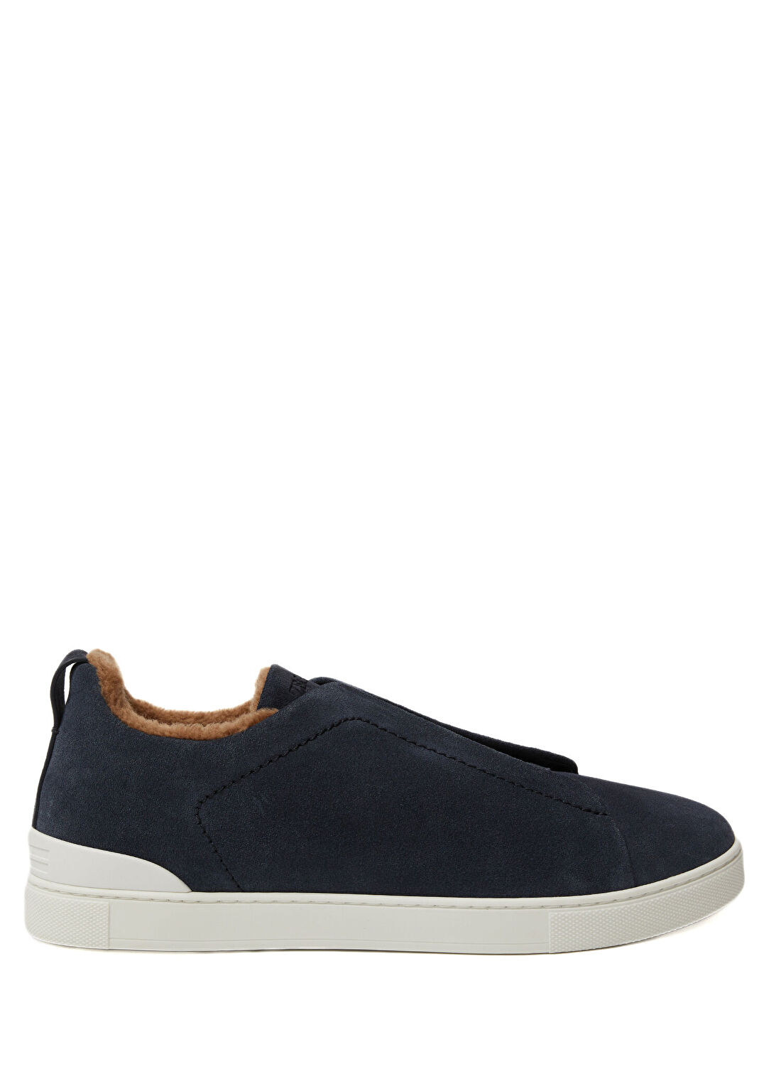 Zegna Lacivert Erkek Süet Sneaker
