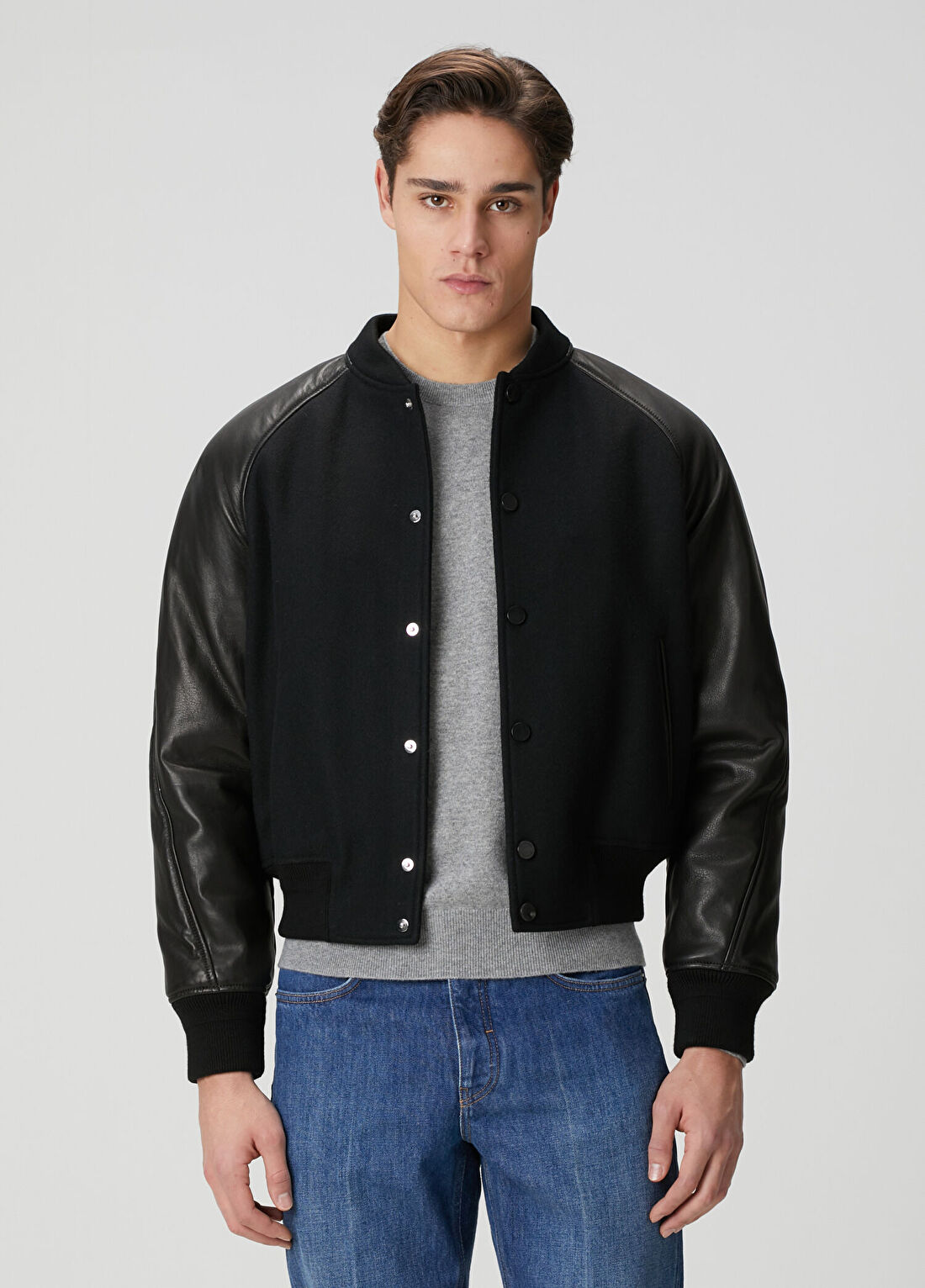 Givenchy Siyah Yün Bomber Ceket