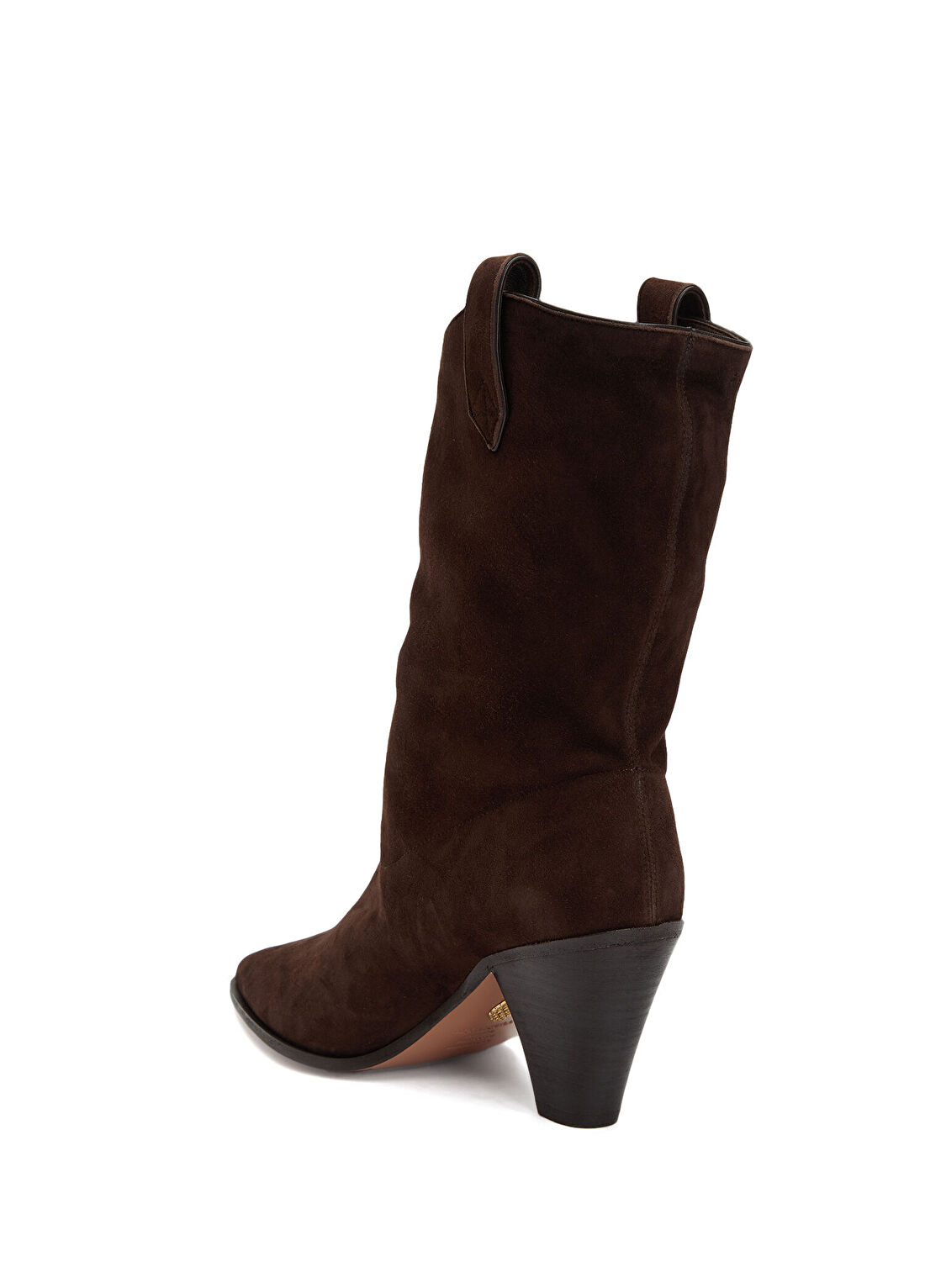 Aquazzura Boogie Cowboy Kahverengi Kadın Süet Bot görsel 3