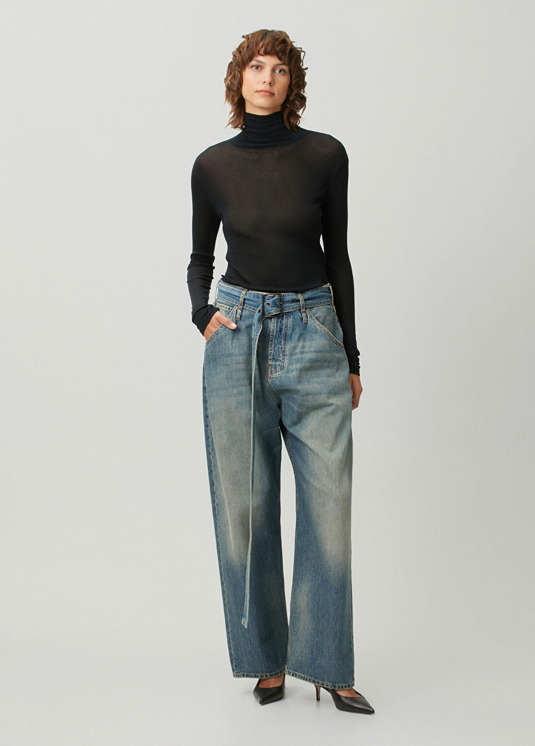 Darkpark Dalila Relaxed Fit Mavi Jean Pantolon