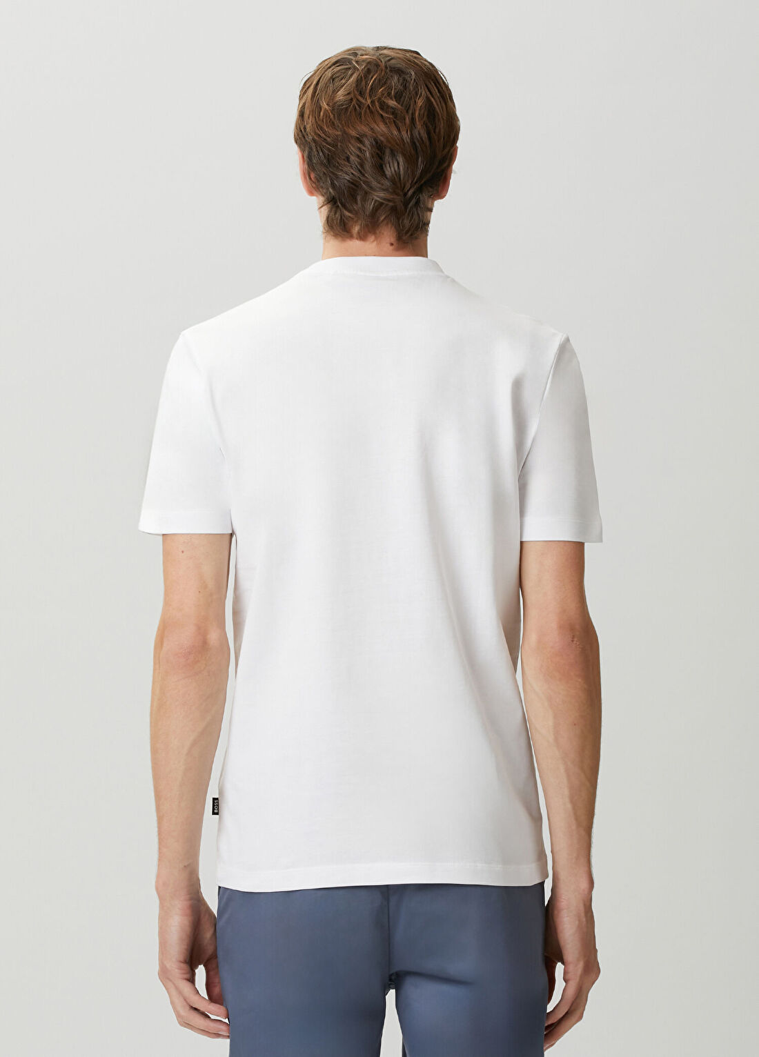 Boss Beyaz Çiçek Baskılı T-shirt görsel 4