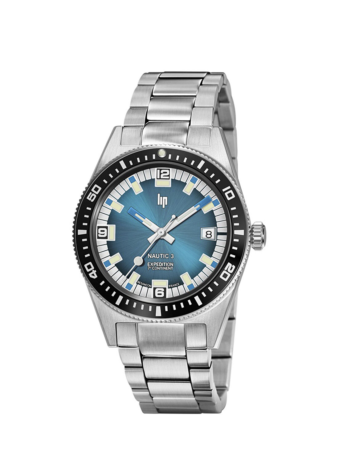 Lip NAUTIC 3 670096 Gri Çelik Unisex Kol Saati