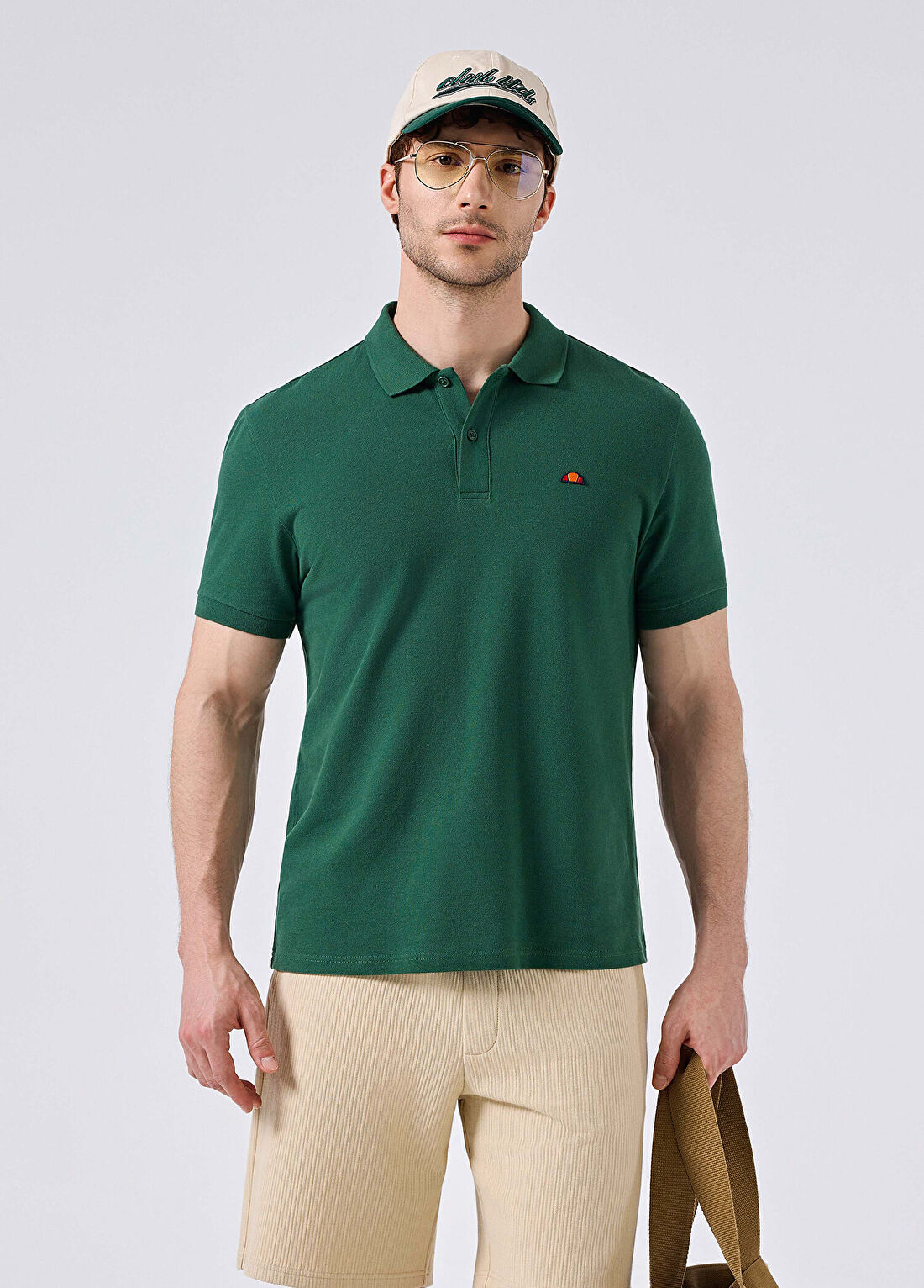 Ellesse Yeşil Polo Yaka Kısa Kollu Erkek T-shirt 6SM5044-GRN