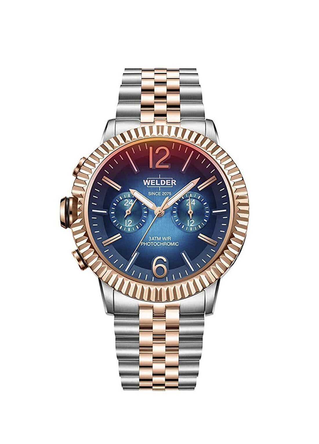 Welder WWMD5001 Metalik Gri Rose Gold Çelik Erkek Kol Saati