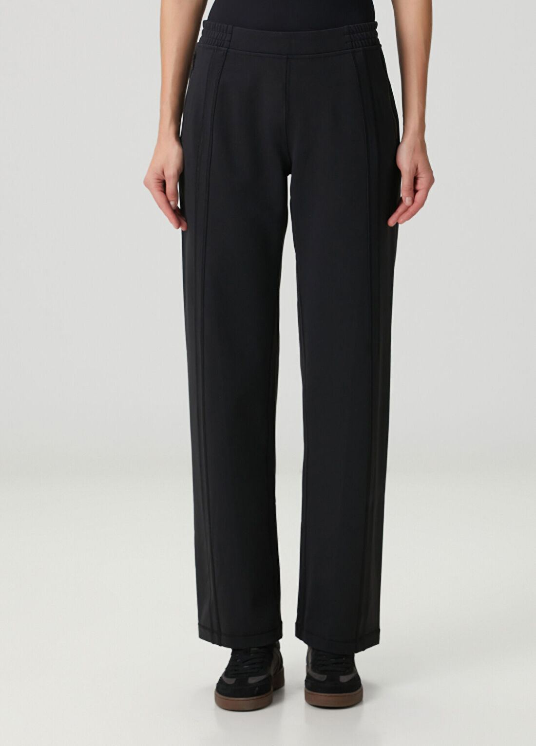 lululemon Define Siyah Luon Mid-Rise Track Pantolon görsel 2