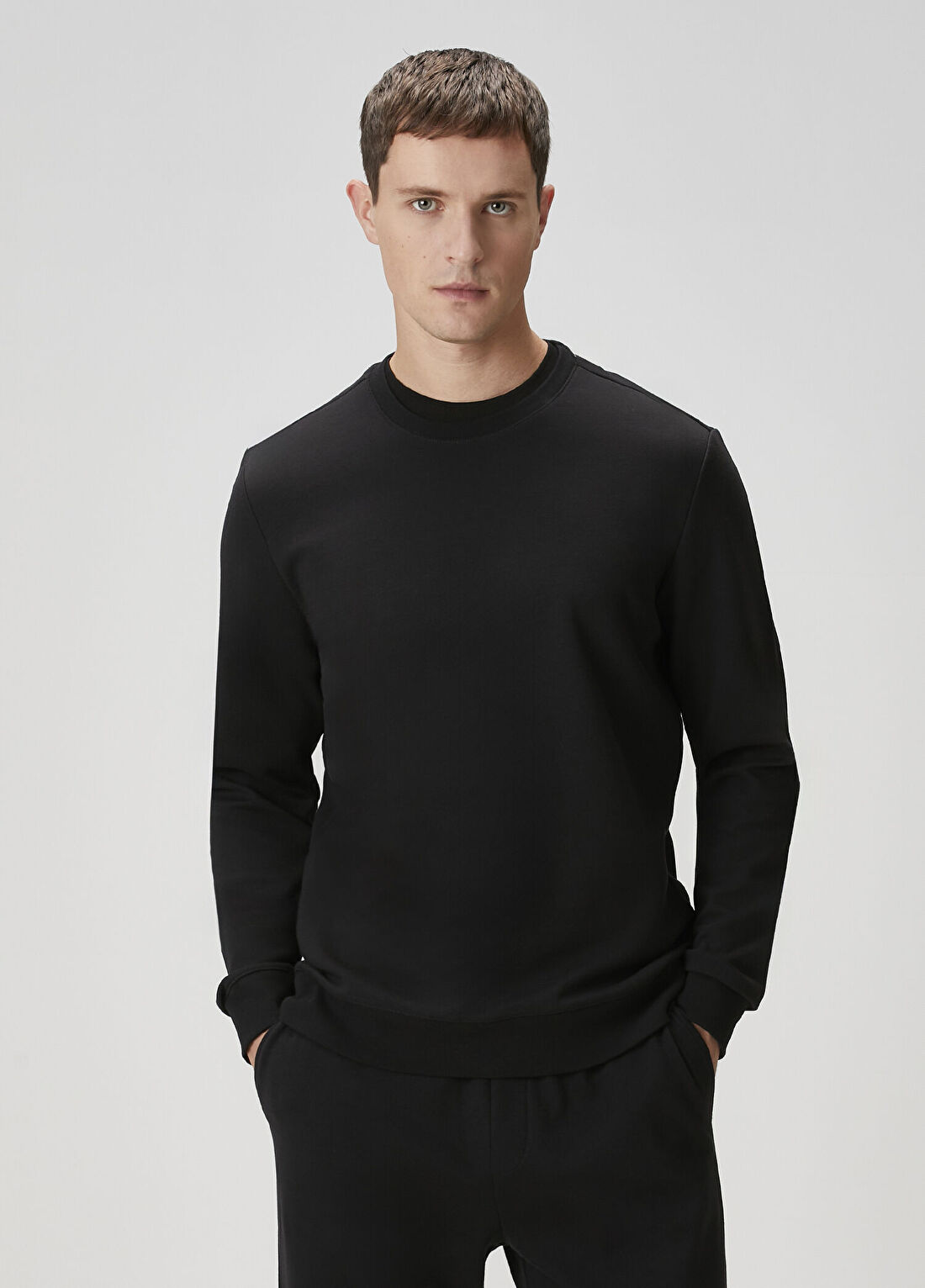 Beymen Collection Siyah Basic Sweatshirt