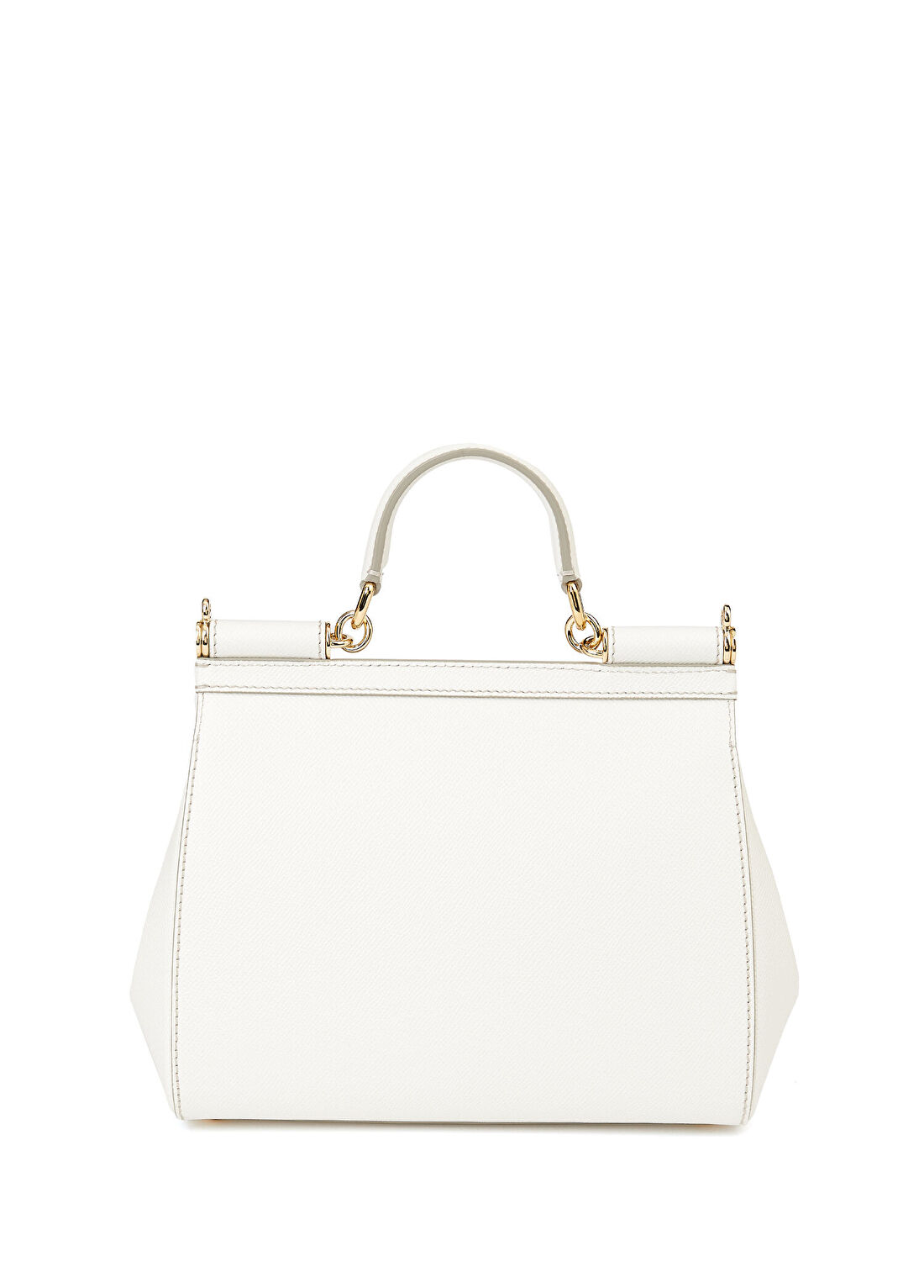 Dolce&Gabbana Large Sicily Beyaz Kadın Deri Çanta görsel 4