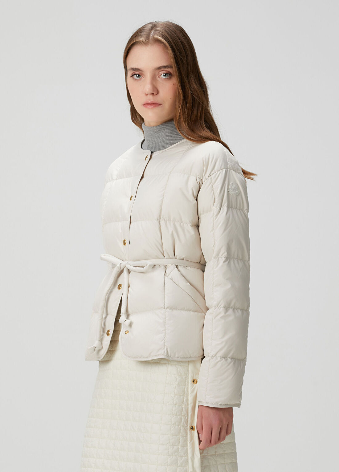 Moncler Caramagne Krem Mont görsel 3