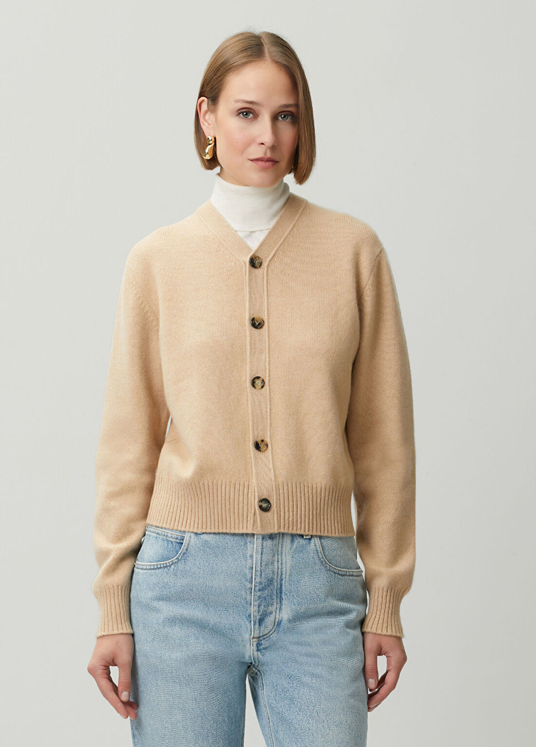 Bottega Veneta Bej Kaşmir Hırka