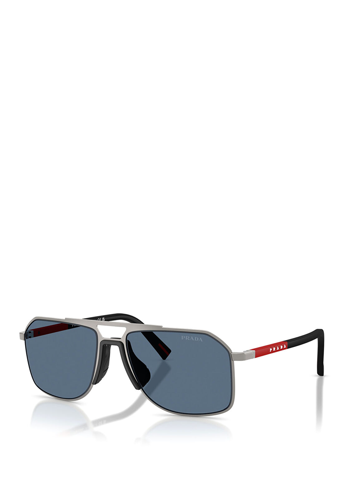 Prada Linea Rossa 0PS B52S Gümüş Erkek Güneş Gözlüğü