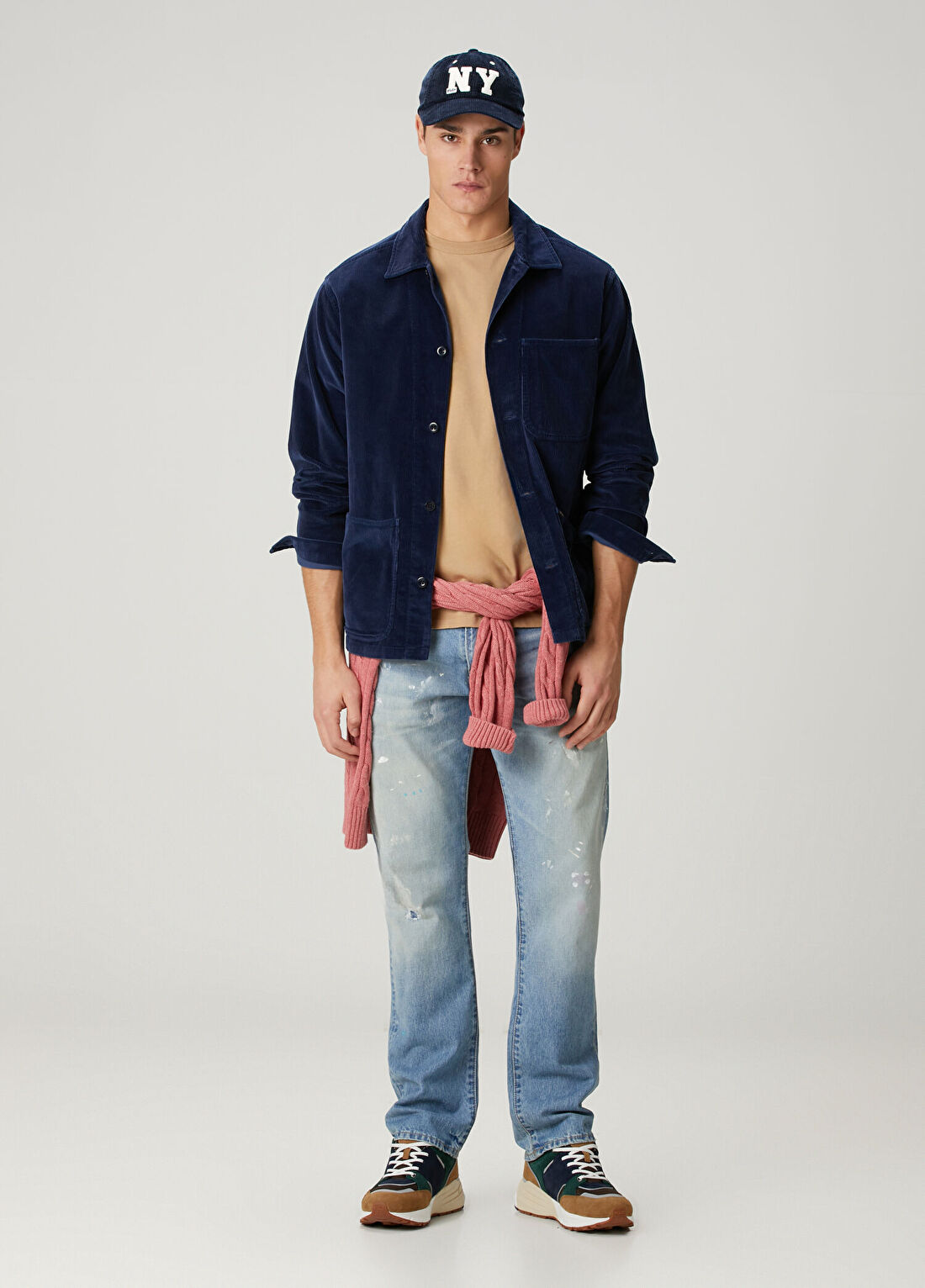 Polo Ralph Lauren Mavi Yıpratma Detaylı Jean Pantolon