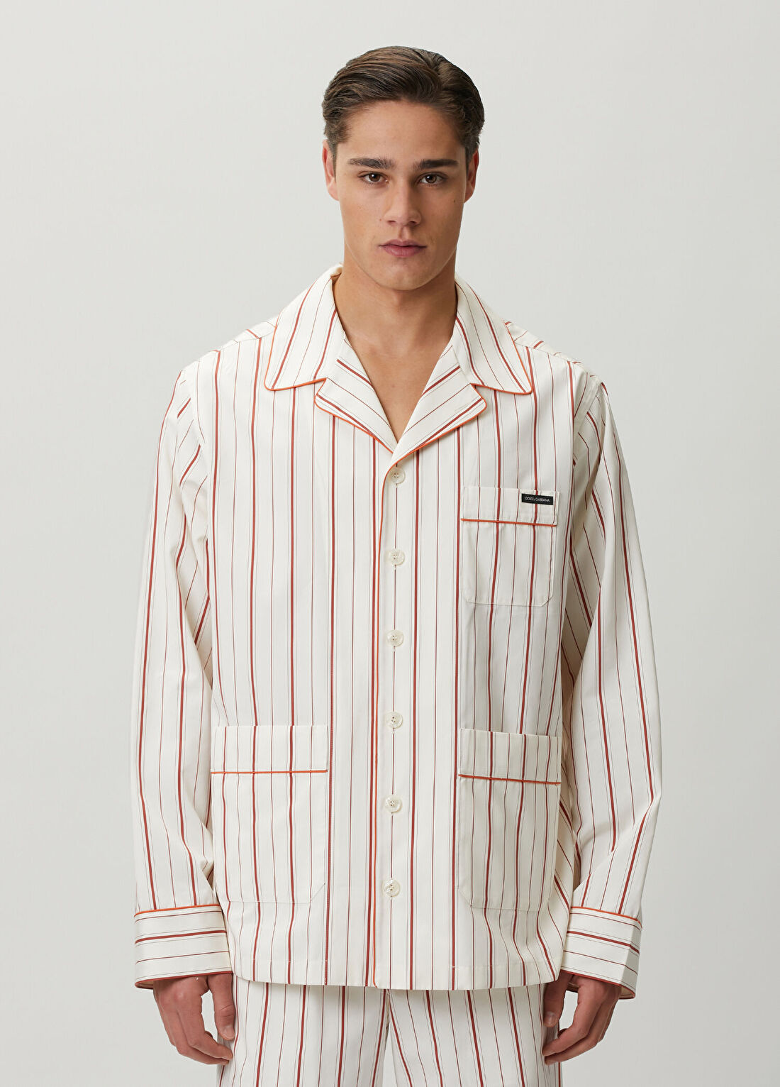 Dolce&Gabbana Kırmızı Çizgi Desenli Gömlek