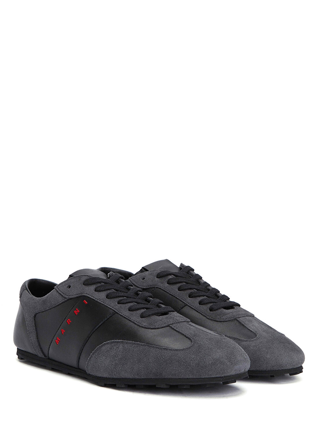 Marni Antrasit Erkek Deri Sneaker görsel 2