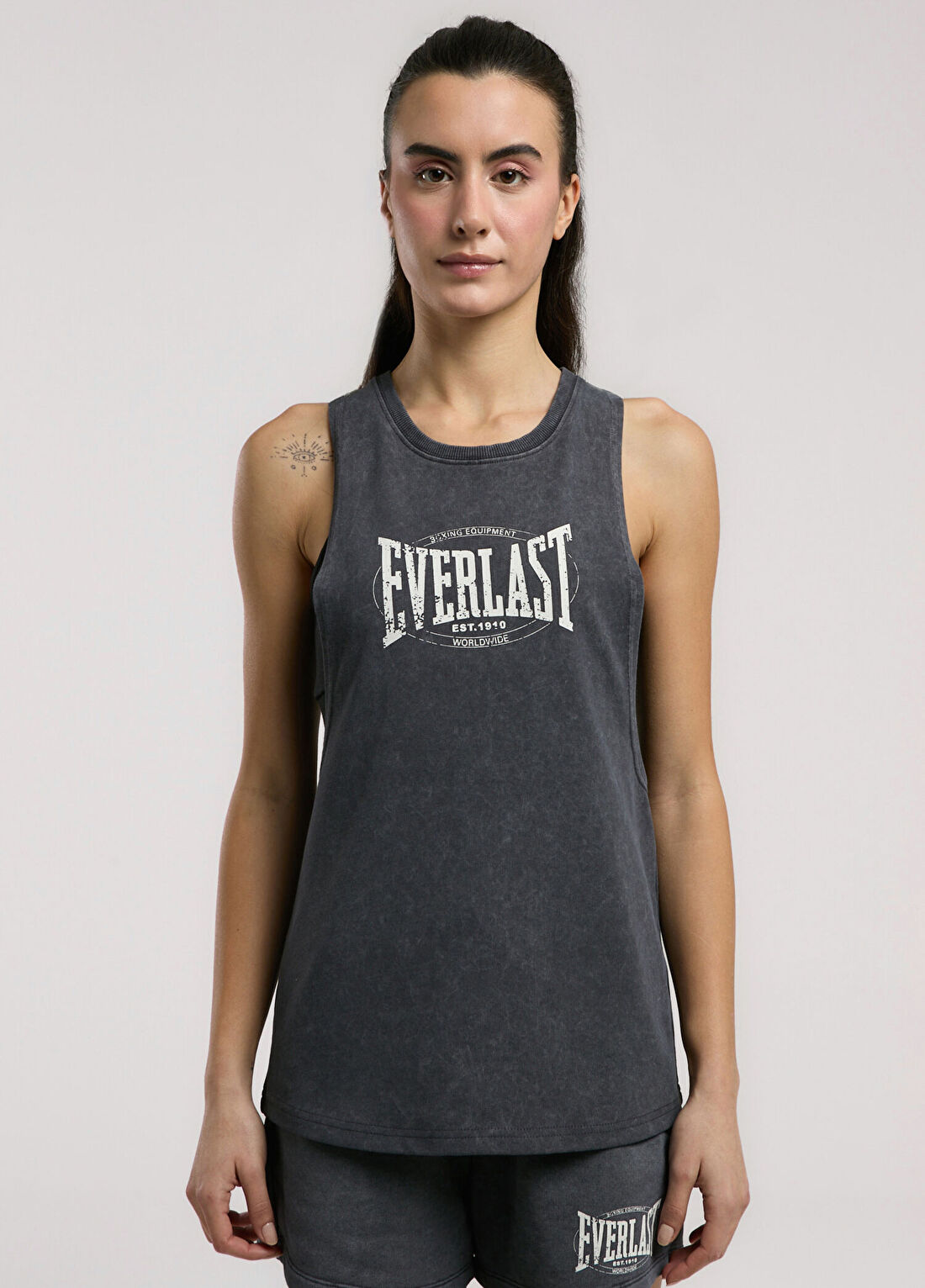 Everlast Authentic Boxing Wmn Antrasit Oversize Kadın Spor Atlet