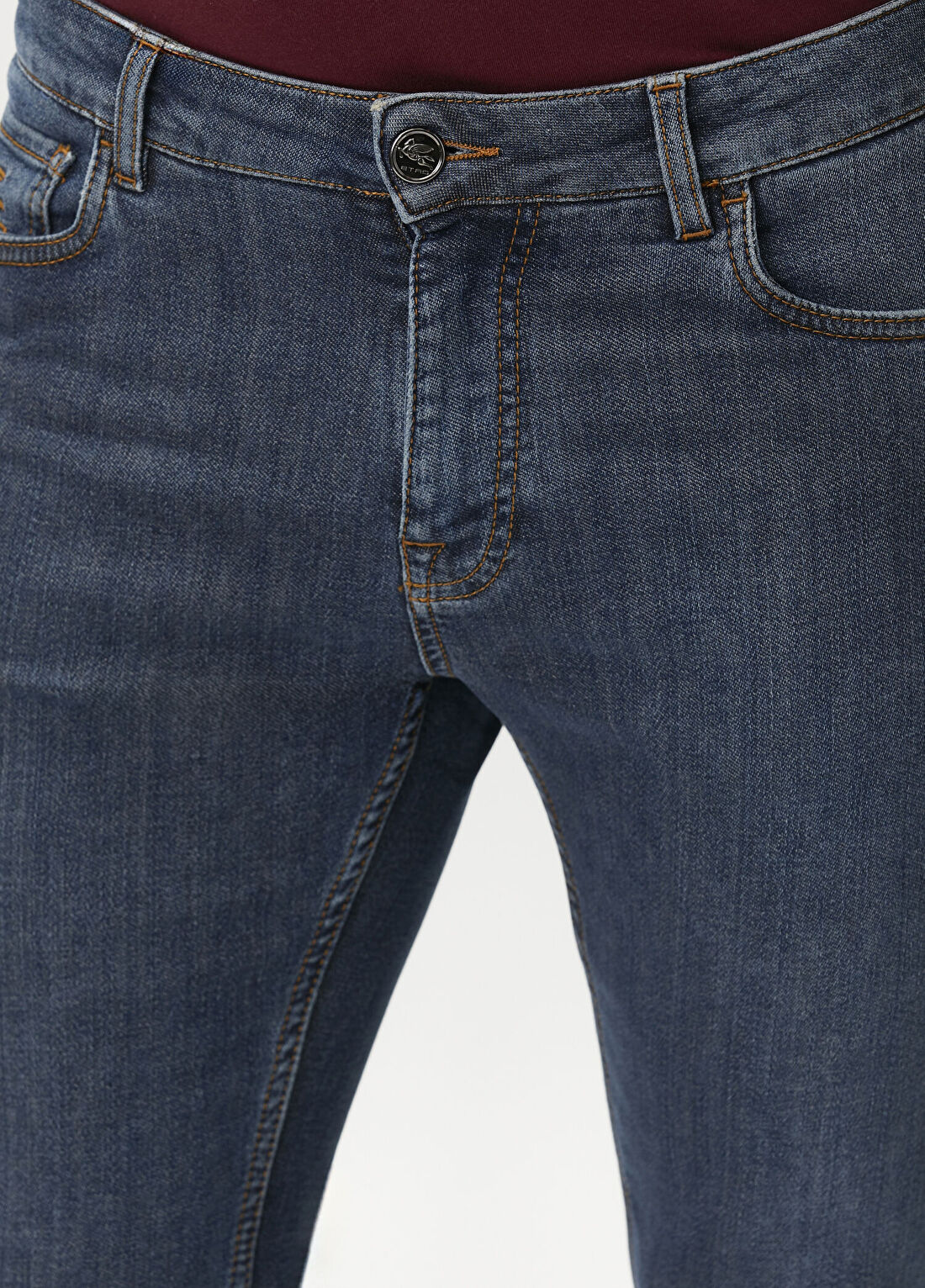 Etro Mavi Jean Pantolon görsel 4