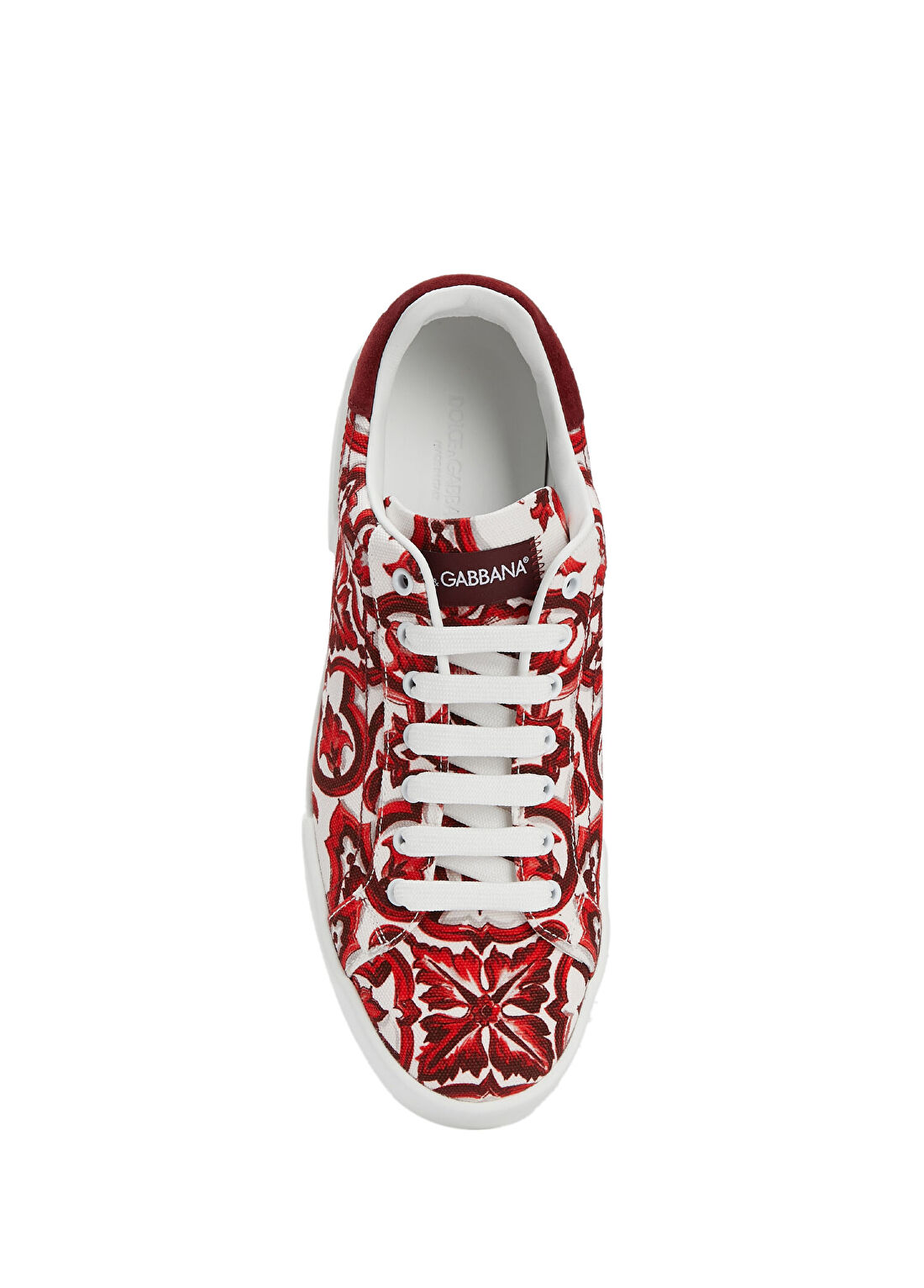 Dolce&Gabbana Majolica Kırmızı Erkek Sneaker görsel 4