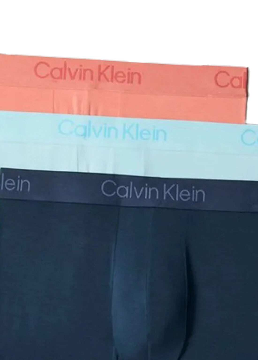 Calvin Klein Mavi 3lü Boxer Seti görsel 3