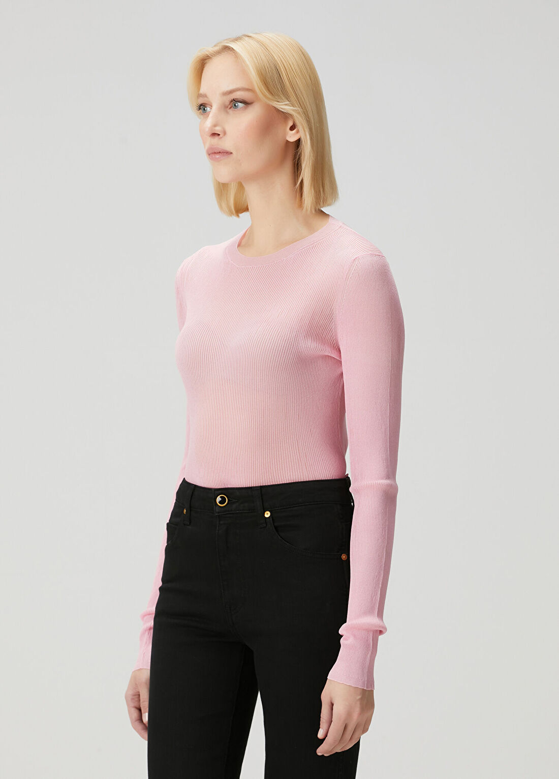 Khaite Mosi Pembe İpek Triko görsel 3